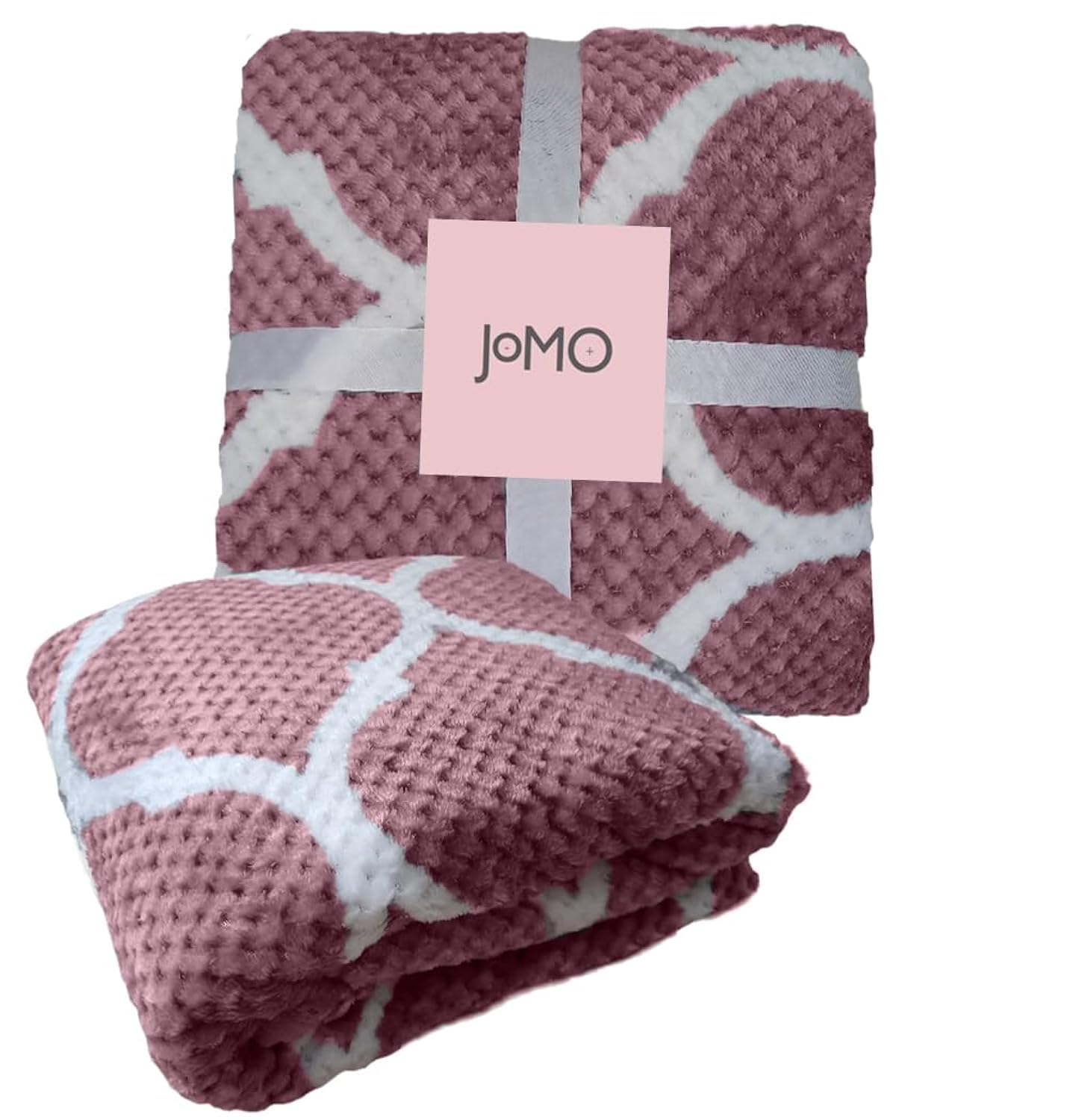 Striped Flannel Blanket Plush Throw Blanket Super Soft Flannel Blanket Single Size(160x220) For Bed and Sofas Warm and Comfortable (Orchi)