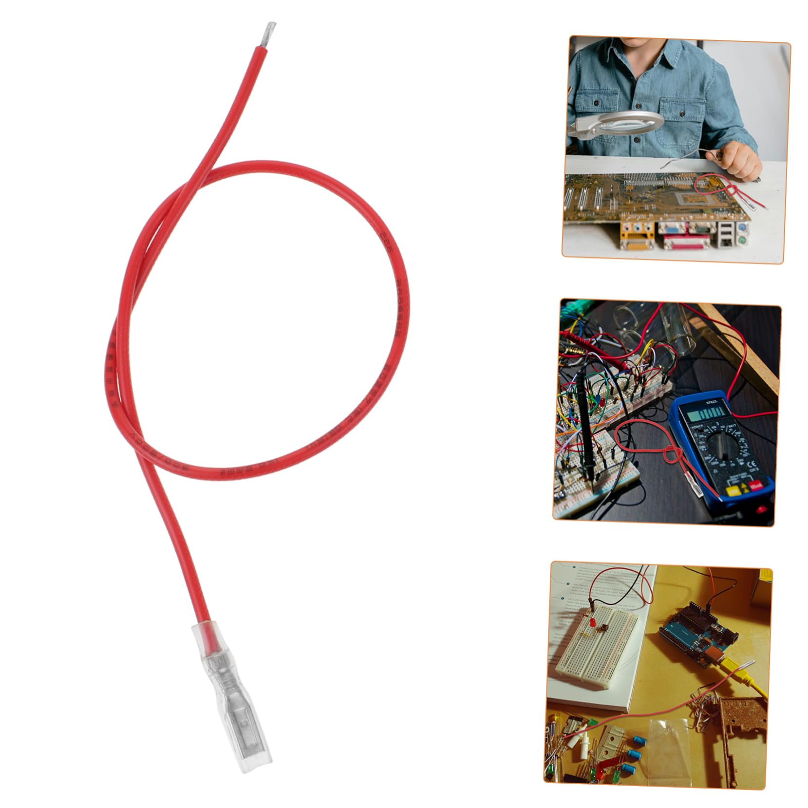 Unomor DIY Automotive Use 10pcs Wire Splice Connectors Wire Crimp Terminals Sleeves Kit