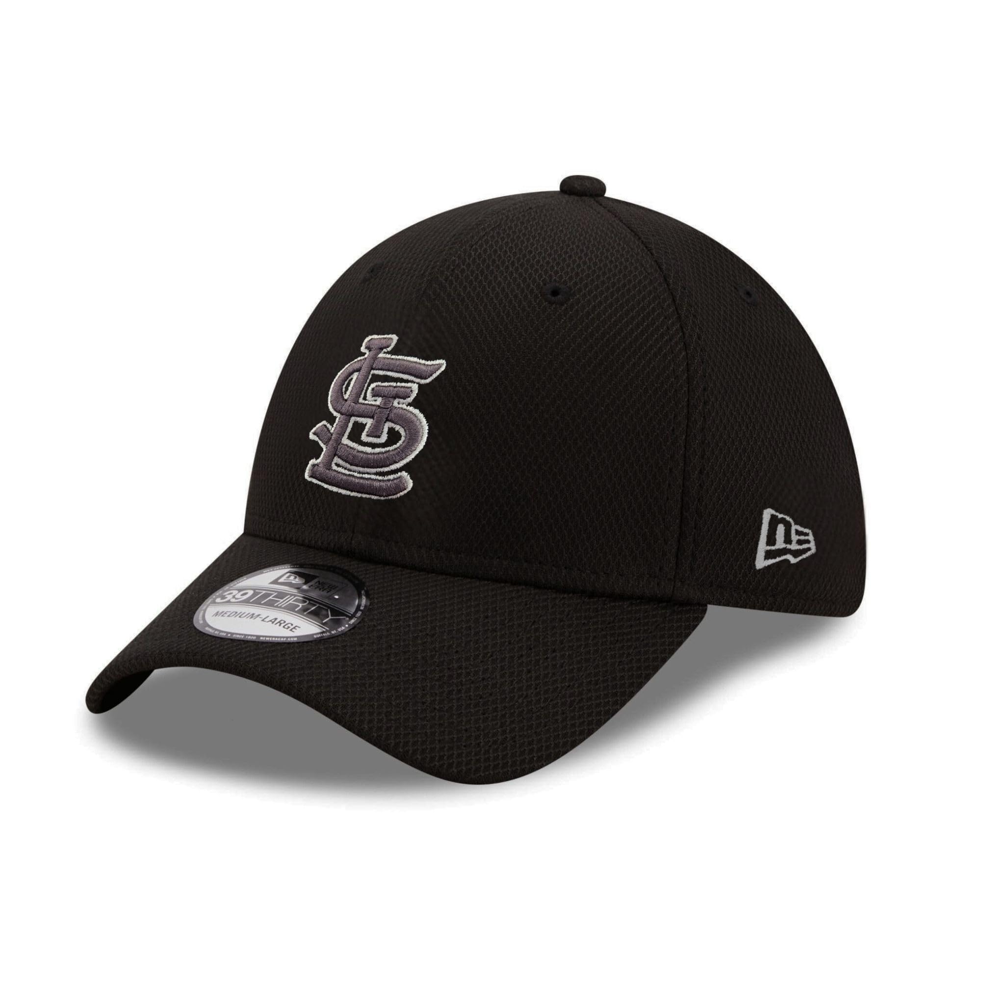New Era St. Louis Cardinals MLB Diamond Era Black 39Thirty Stretch Cap