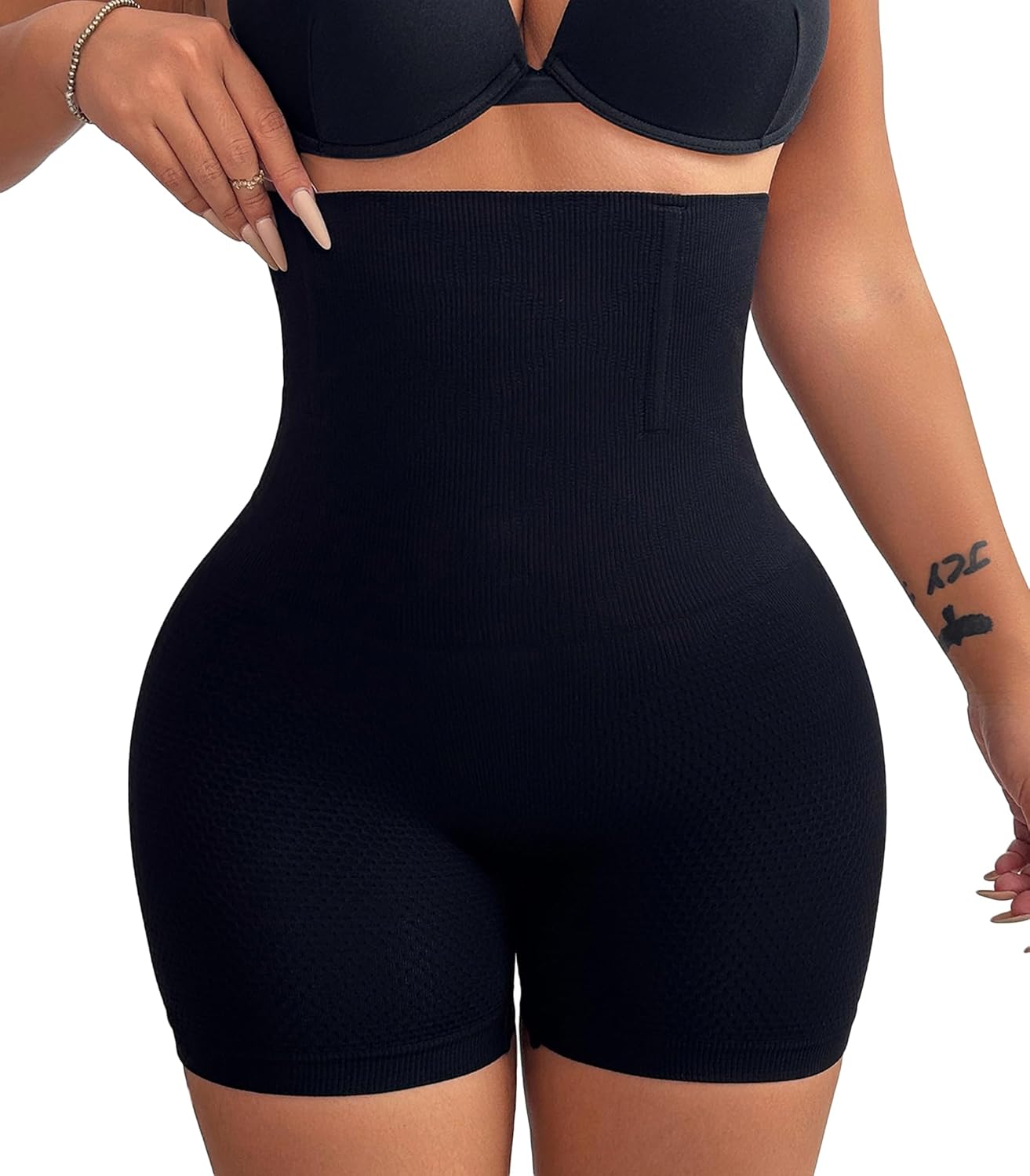 Tummy Control High Waisted Shapewear Shorts - Body Shaper Girdle for Women