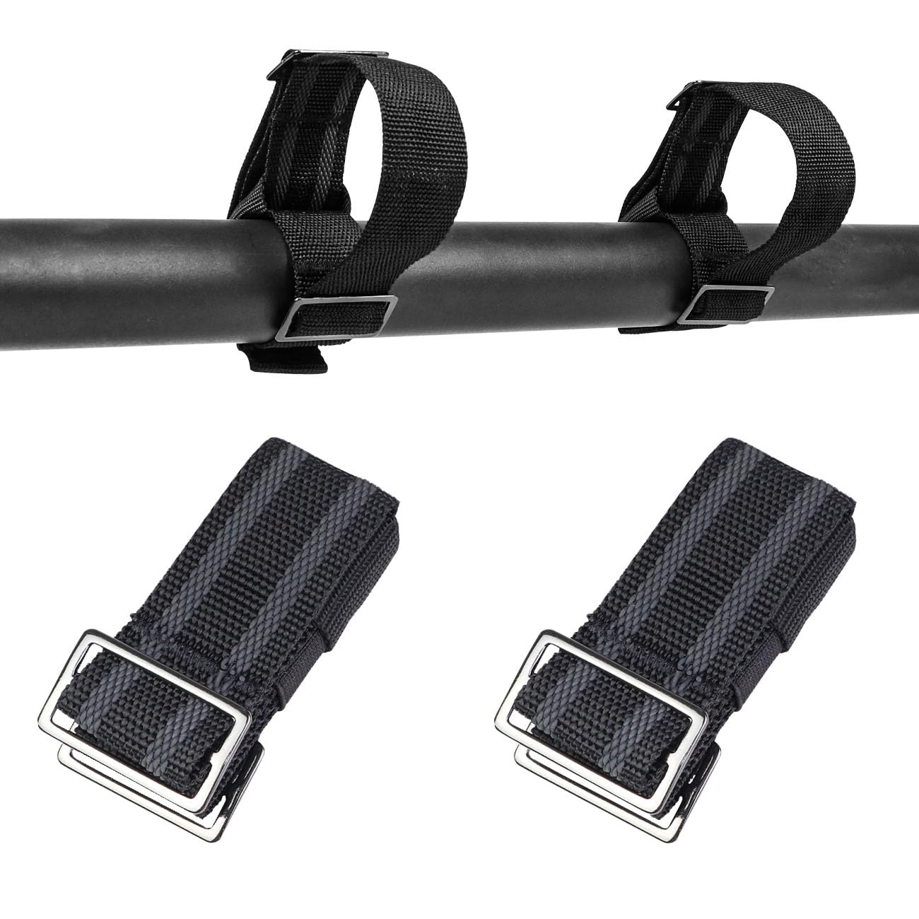 DSISIMO Roll Bar Shovel Mount Holder for Roof Rack,19 Inches Adjustable Hook and Loop Mount Holder Straps Compatible with for UTV Polaris Ranger RZR ATV Cars Trucks Tractors Trailers