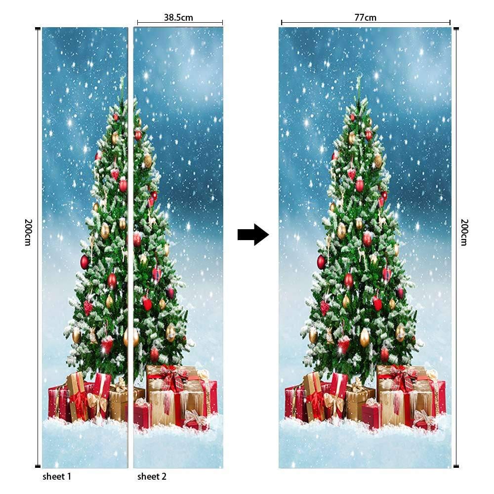 Carta Parati Porta 3D Buco nero stellato PVC impermeabile autoadesivo Murales porte stickers porta adesivi per porte interne bagno della cucina 77x200cm