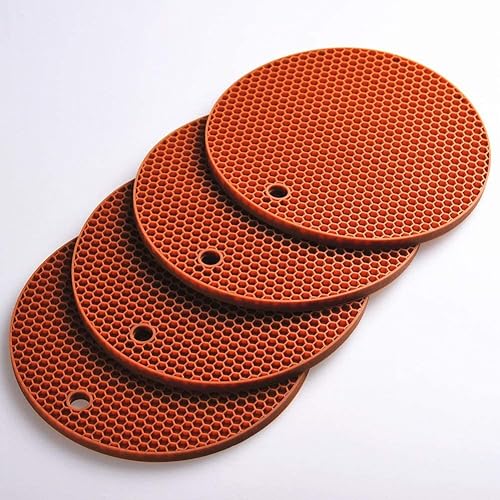 Miniatura 9 de Smithcraft Salvamanteles de silicona para platos calientes, ollas y sartenes, soportes de silicona para ollas de mesa y mostrador, almohadillas