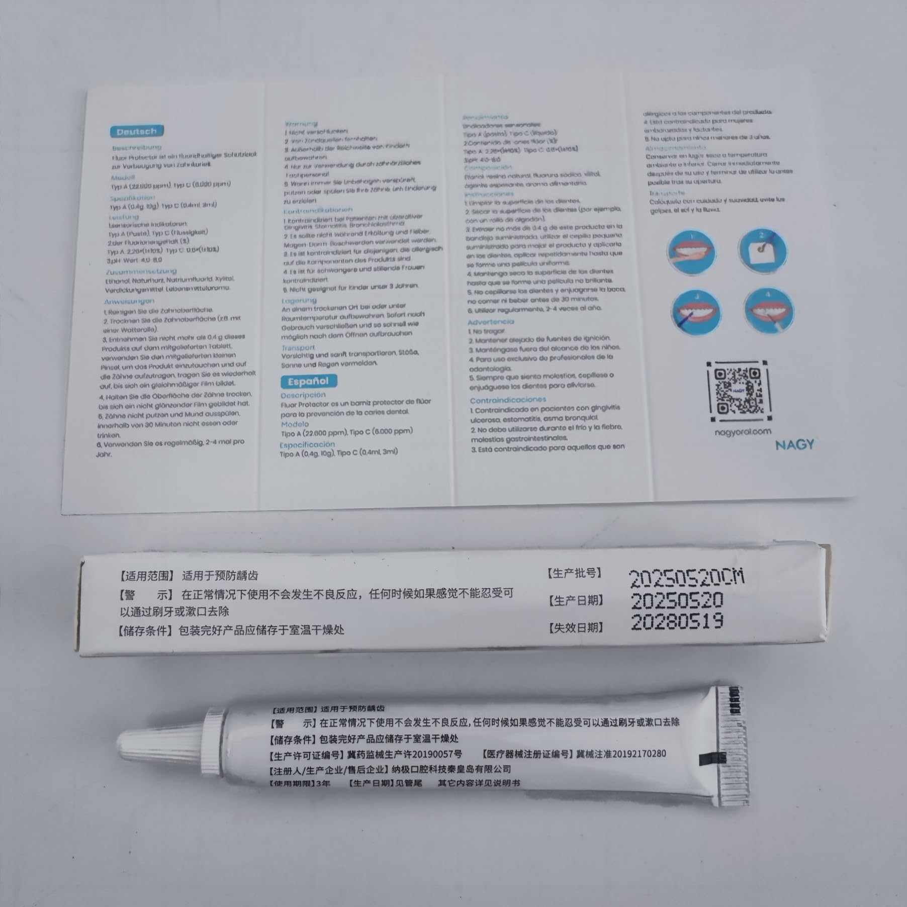 NAGY Fluor Protector Barniz Fluorado 10 g 22.600 ppm