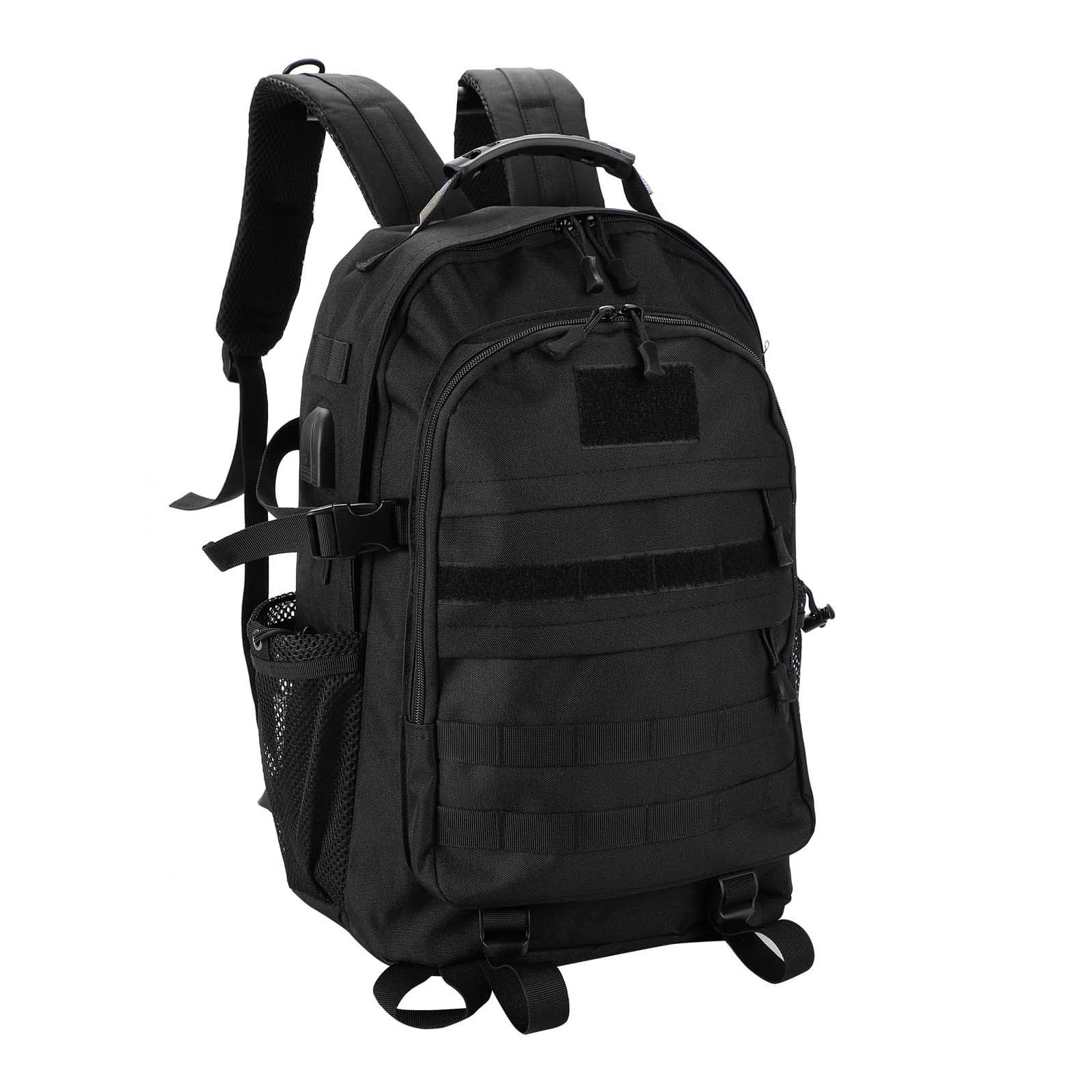 M.J COMFY-LIFE 50L Outdoor Military Tactical Army Backpack Rucksack Camping Hiking Trekking Bag (Black)
