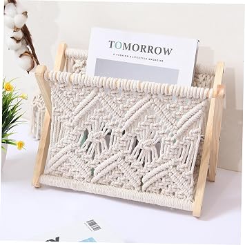 Holder Style Foldable Magazine Rack with Adjustable Table Wooden Space-saving Design , Simple and Modern Storage Organizer for Magazines and Idol Albums , for Indoor Use