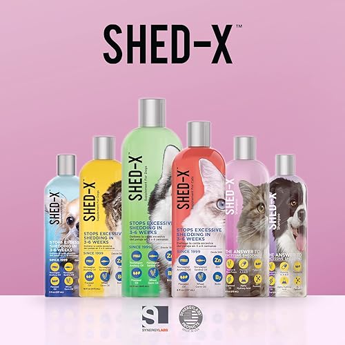 Miniatura 7 de Shed-X Shed Control Champú para gatos, 8 onzas – Reduce el desprendimiento – Champú de desprendimiento infunde piel y pelaje con vitaminas y