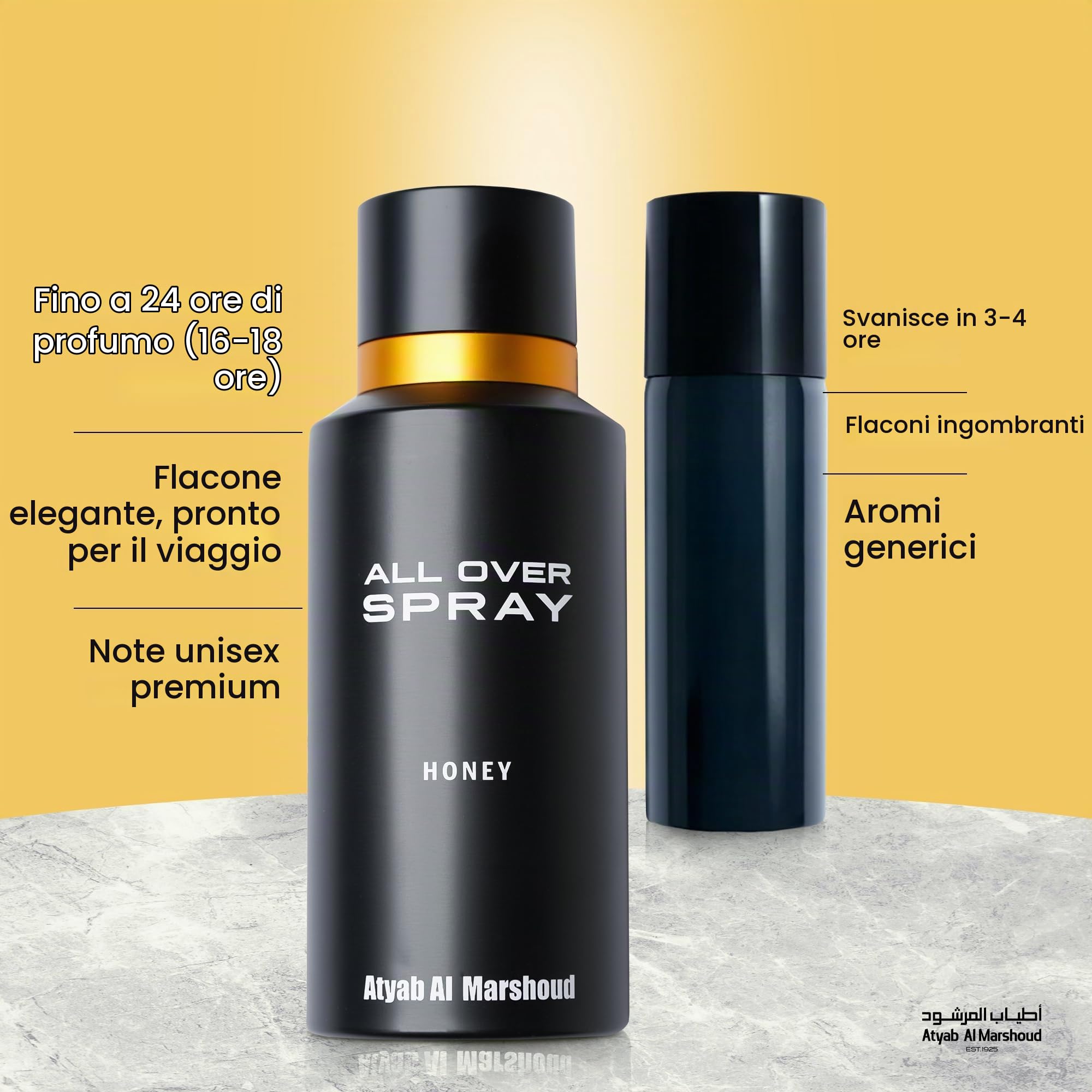 Atyab Al Marshoud, All Over Spray, Miele, Eau de parfum, 125 ml