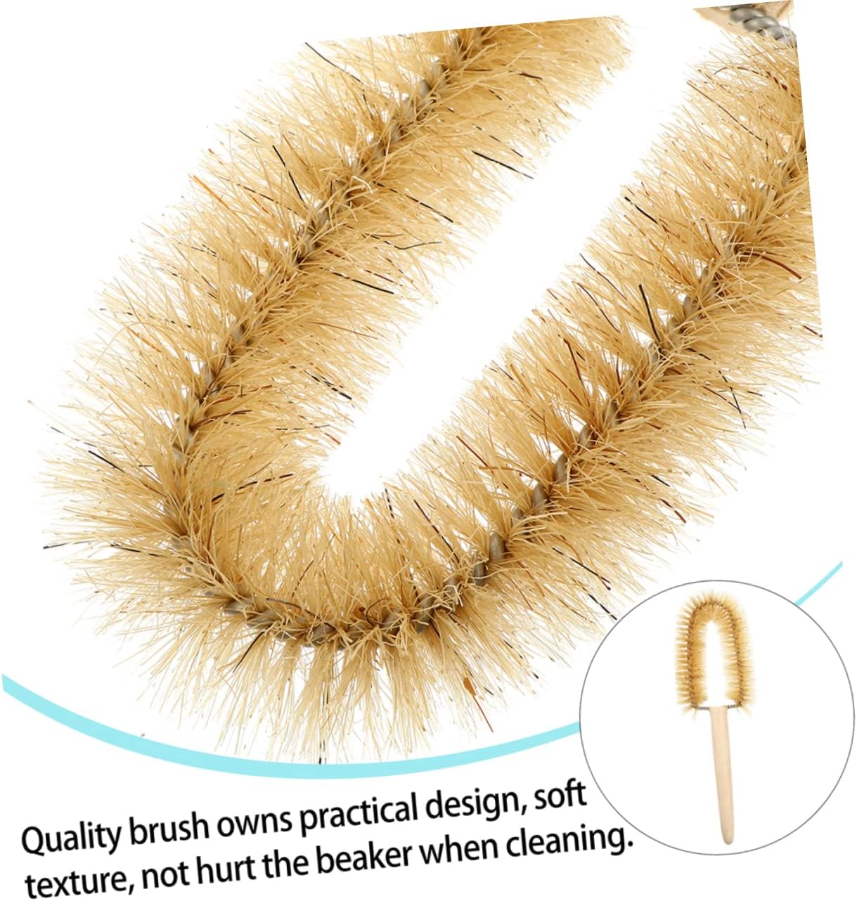 ABOOFAN Multipurpose Cleaning Beaker Brush for 150ml-500ml Laboratory Use Convenient Experiment Cleaning Tool Sturdy Bristles