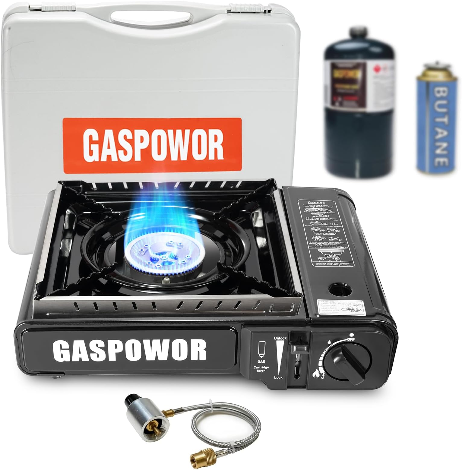 Propane or Butane Stove with Windblocker