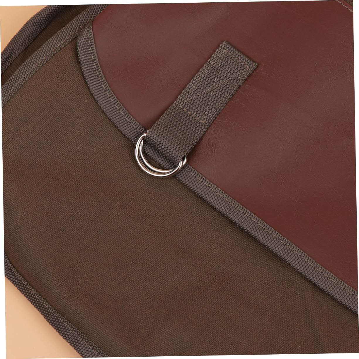 SUPVOX Borsa Posteriore Bici a Doppia Tasca Canvas Khaki Maniglia | Confezione Doppia, Design Stratificato Innovativo, Capienza Ampia, per Picnic e Viaggio