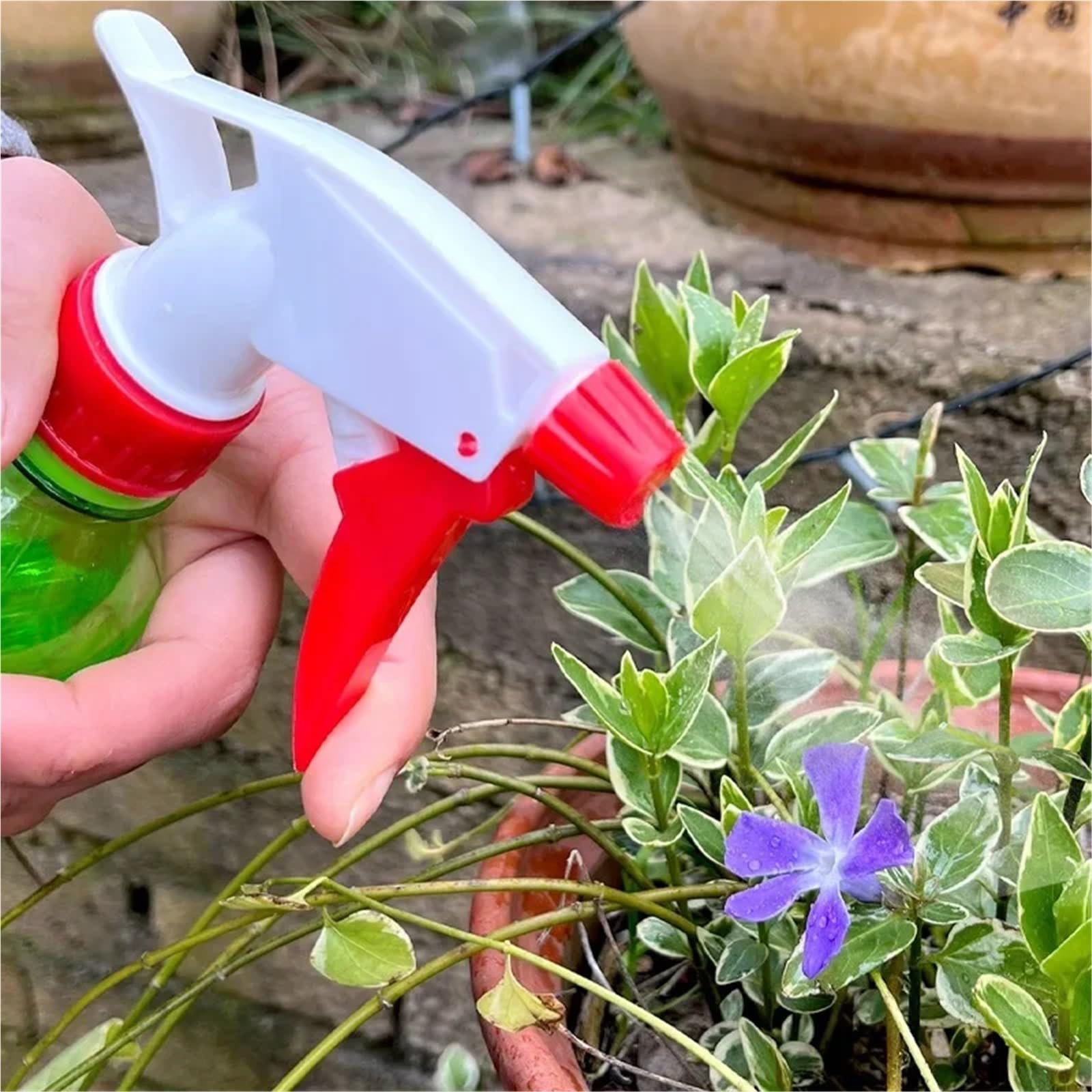PP-Triggersprühdüse | Mehrfarbige 10-teilige Sprühdüse for Gartenpflanzen(Black)