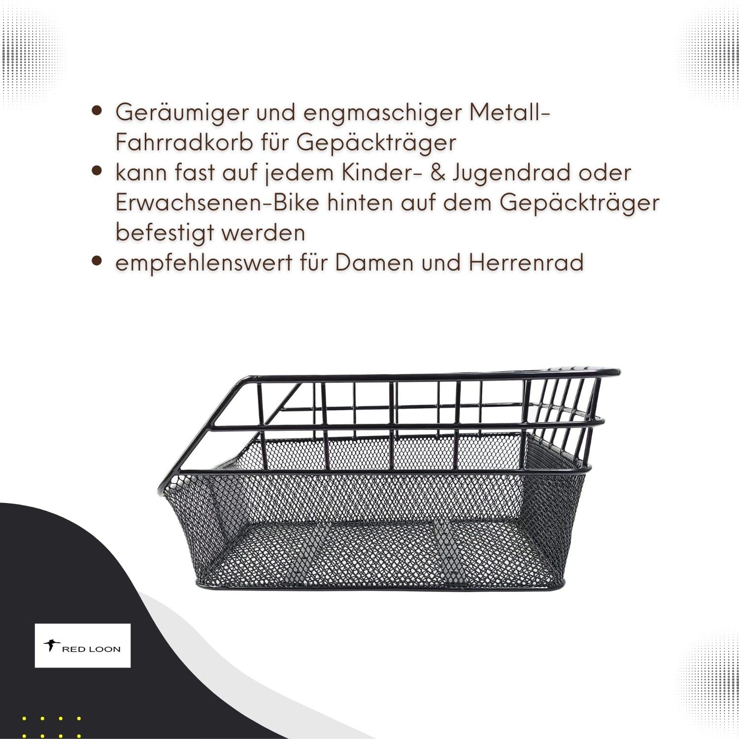 Panier Vélo Arrière Porte Bagages (MIK Inclus) - En Stock