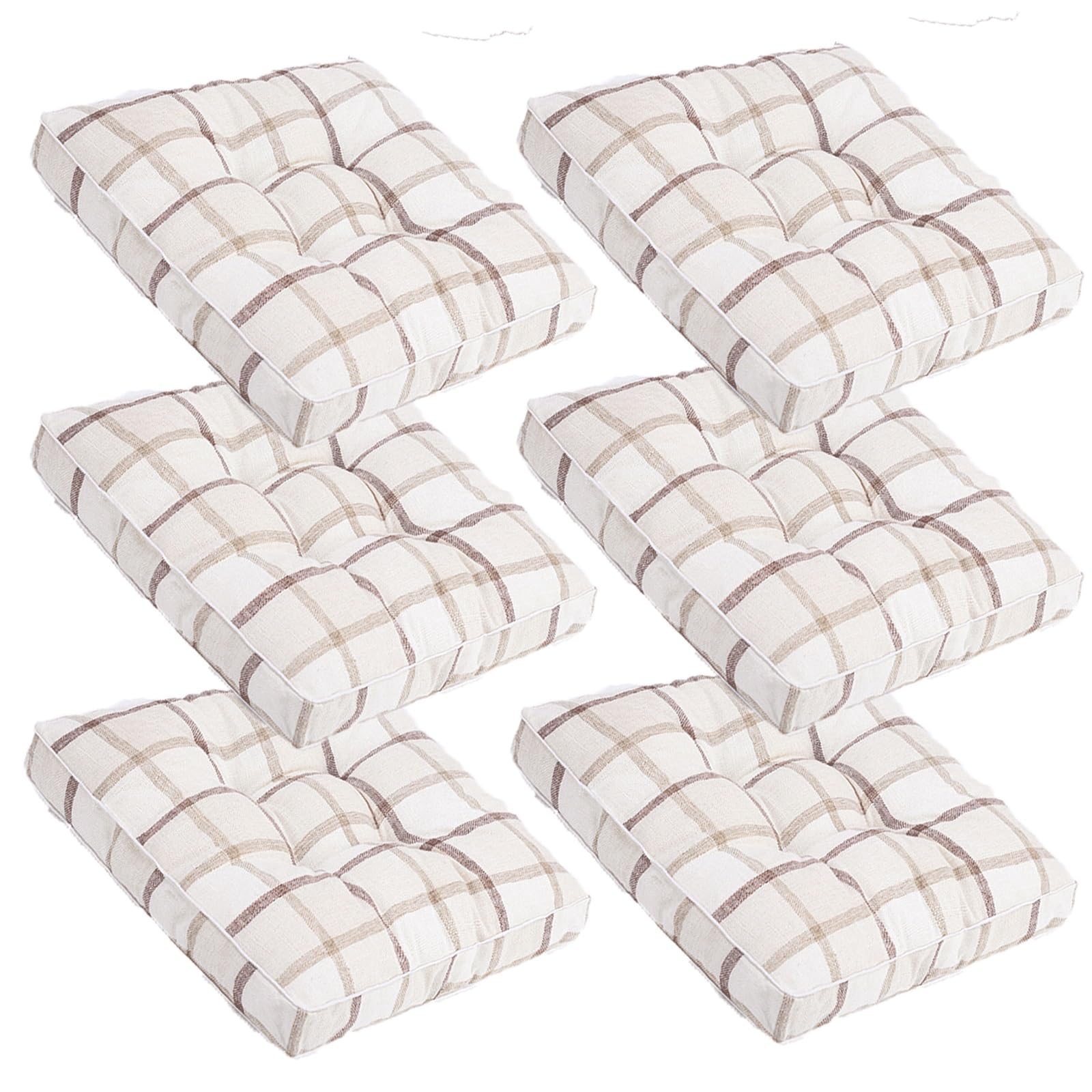 Cojines antideslizantes de 50x50 cm para sillas de comedor y terraza