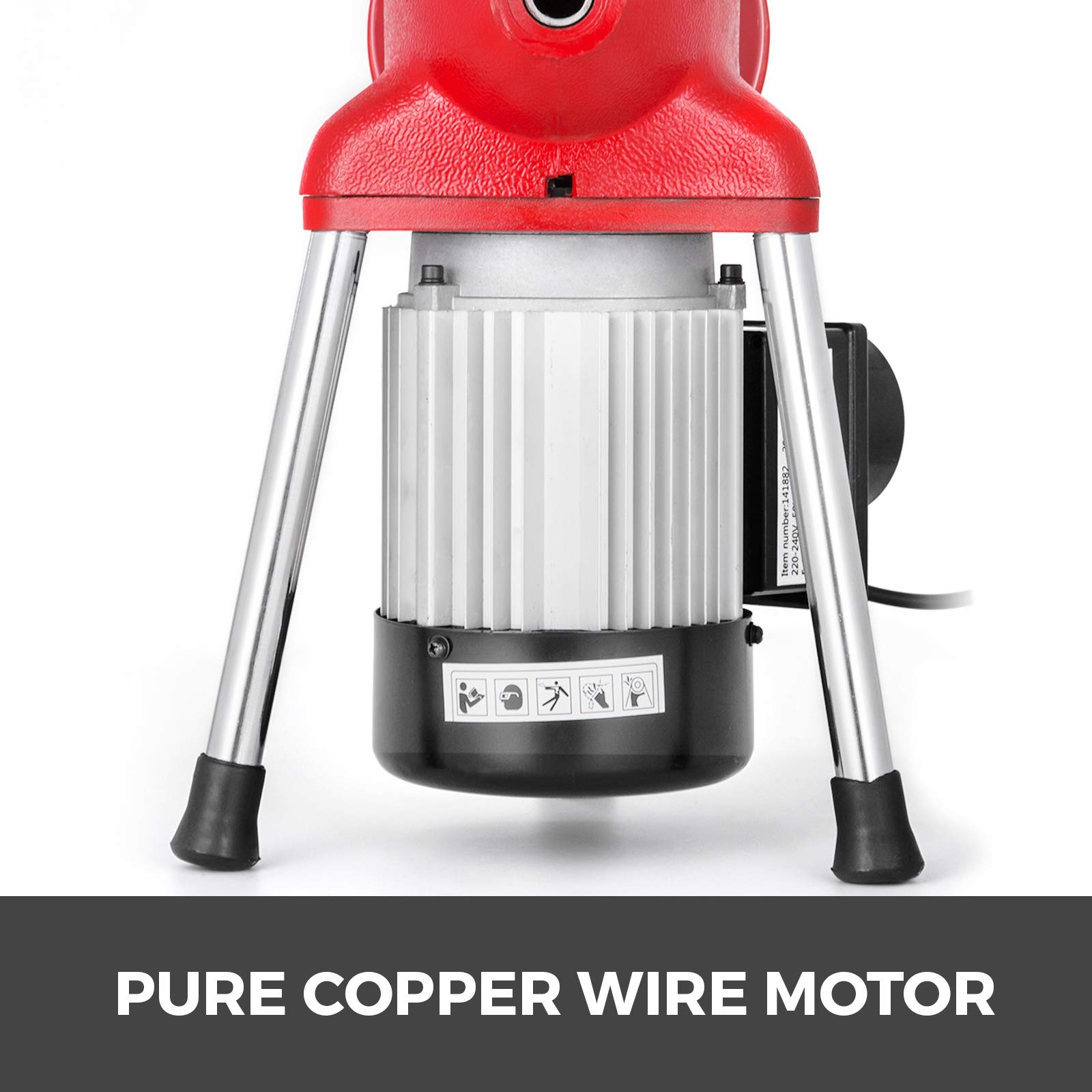 Buy VEVOR Drain Auger Pipe Cleaner Cleaning Machine, 250W Drain