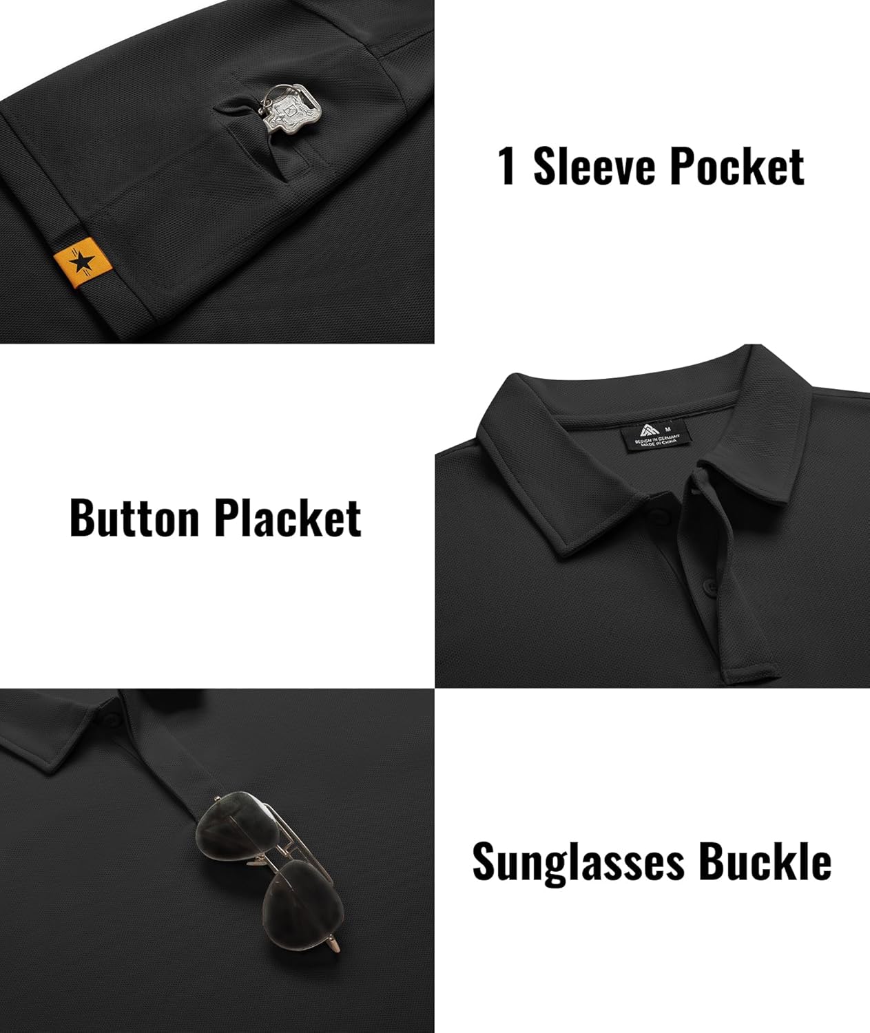 SCODI 5 Pack Mens Polo Shirts Short Sleeve Athletic Golf Polo Shirt for Men Casual Collared Summer Multipack T-Shirts - Image 3