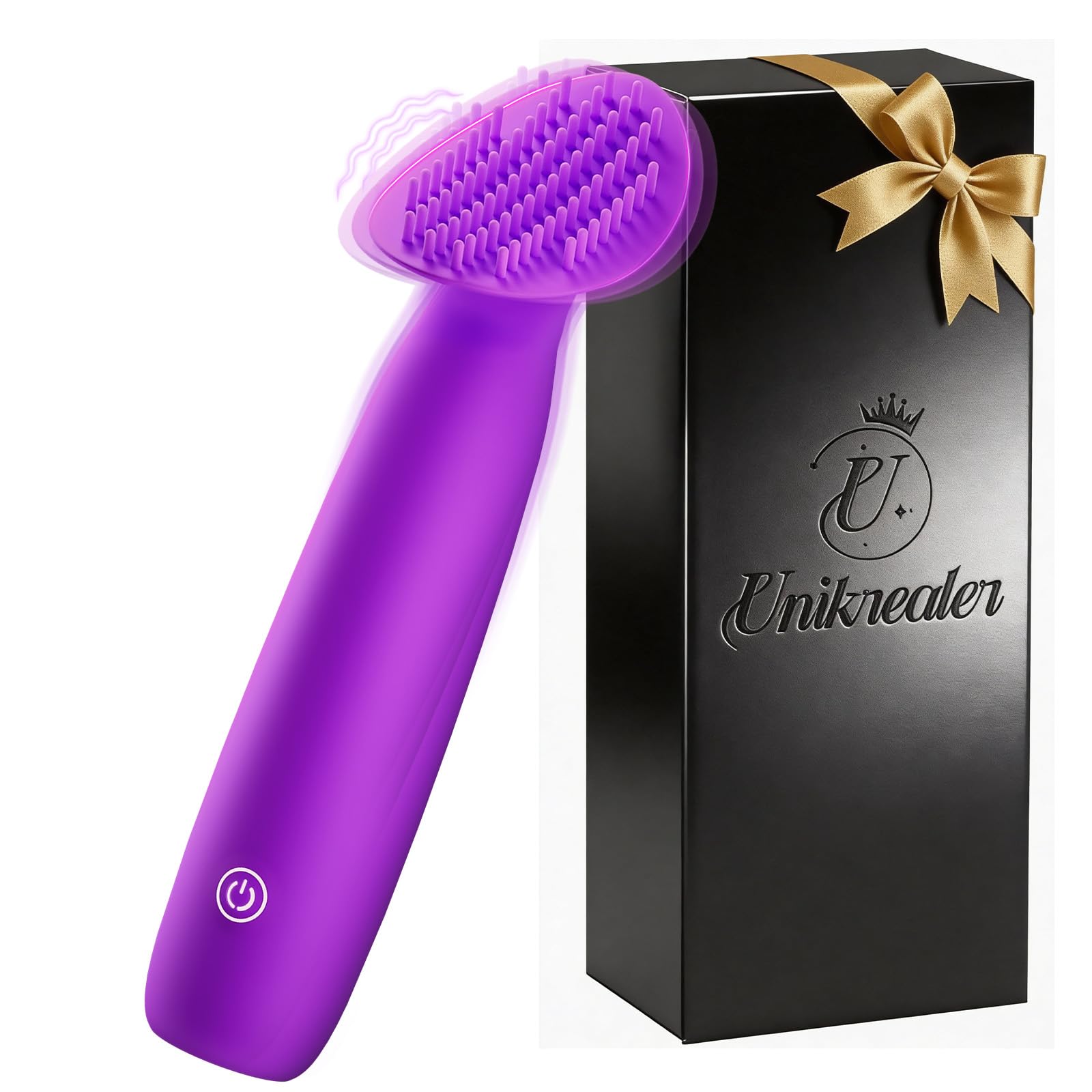 Vibratorensets für Frauen Klitoris Stimulator mit Silikonbürste 10 Modi Sex Spielzeug für die Frau Paare Vibrator Leise Auflege Mini Vibration für Frauen Sexspielzeug Sex Toyset Woman Vibratorset