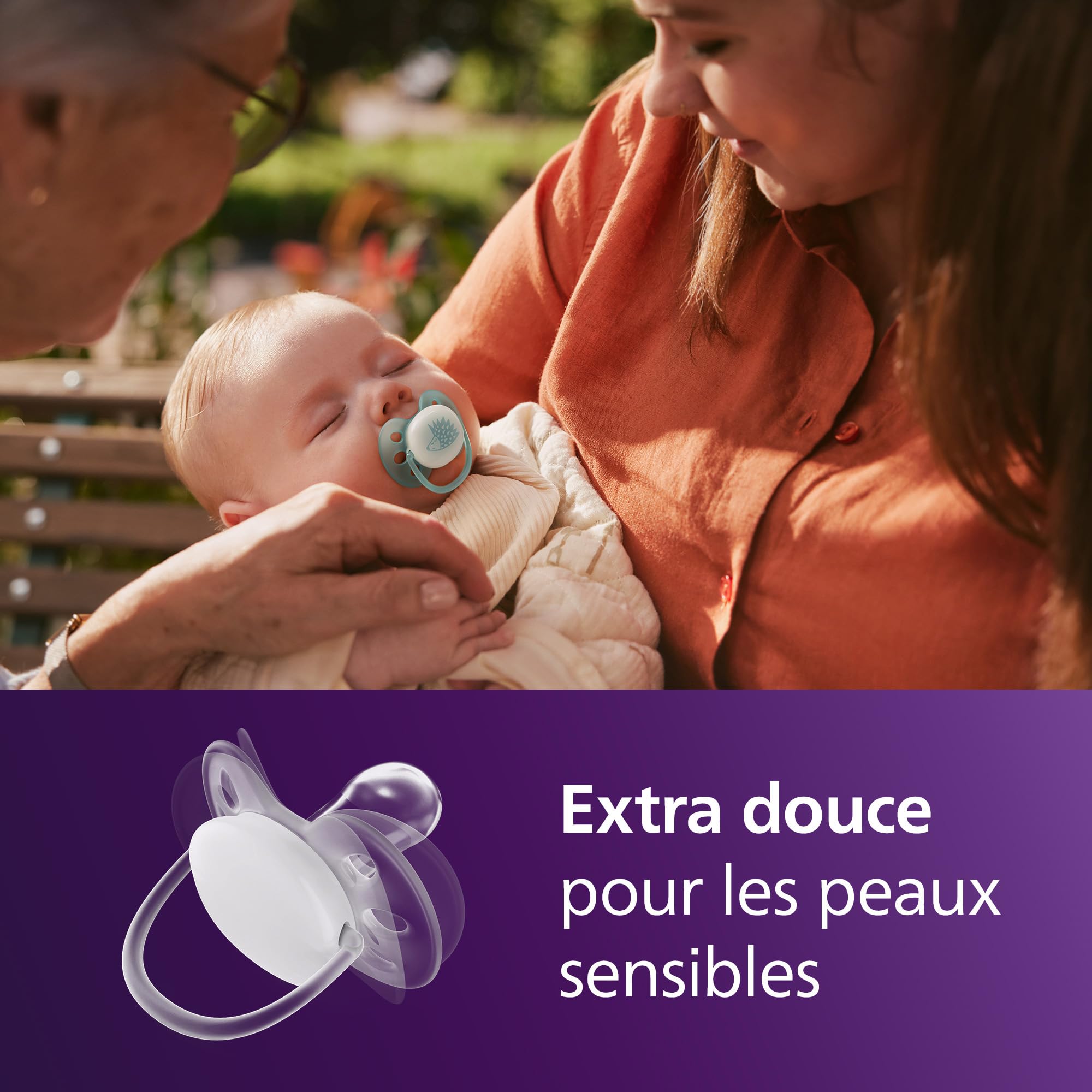 Image secondaire de Sucettes Ultra-Soft Philips Avent pour Bébés 0-6 Mois - Pack de 4