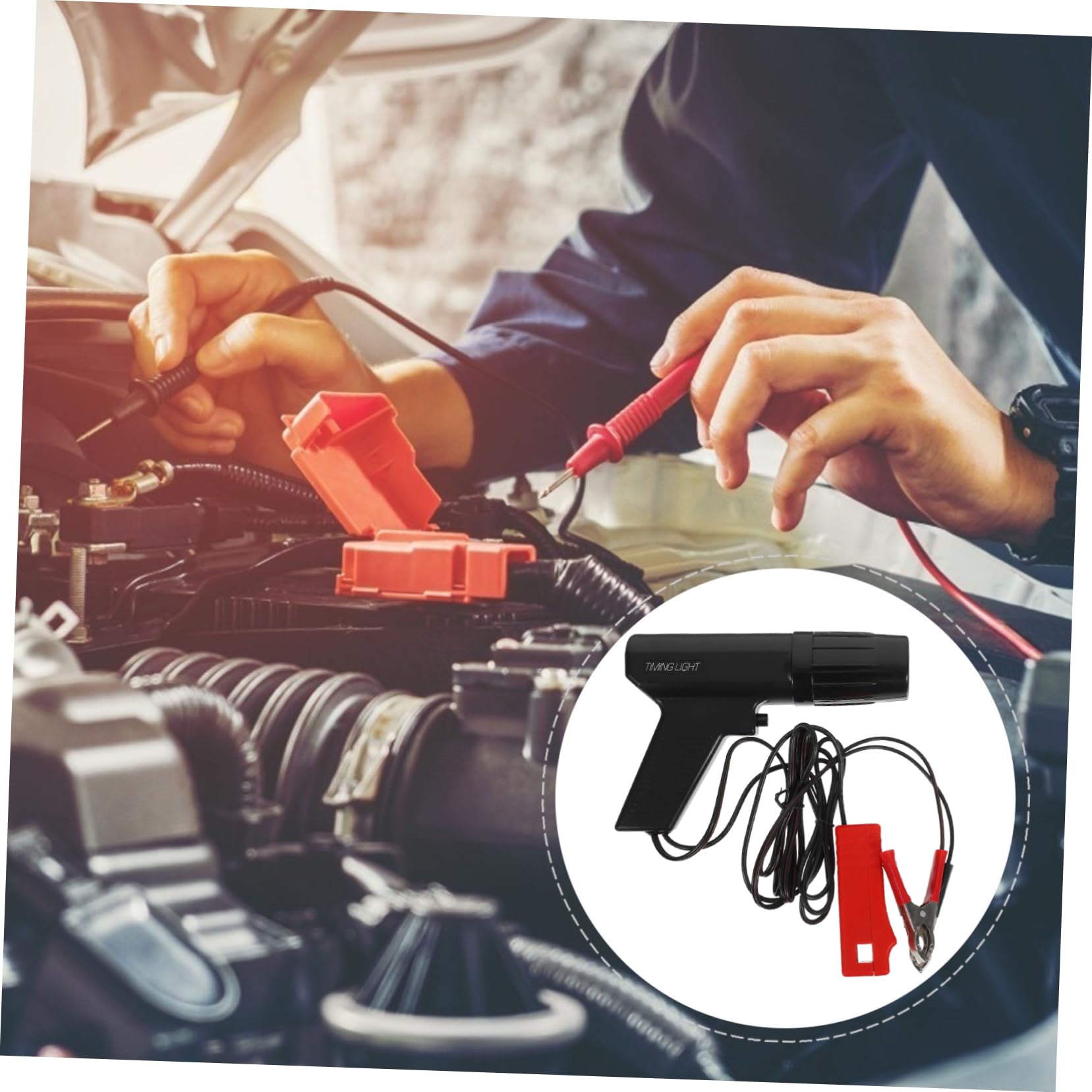 Ciieeo Digital Timing Light Ignition for Vehicles Automotive Light Coil Tester Tool Engine Repair Kit