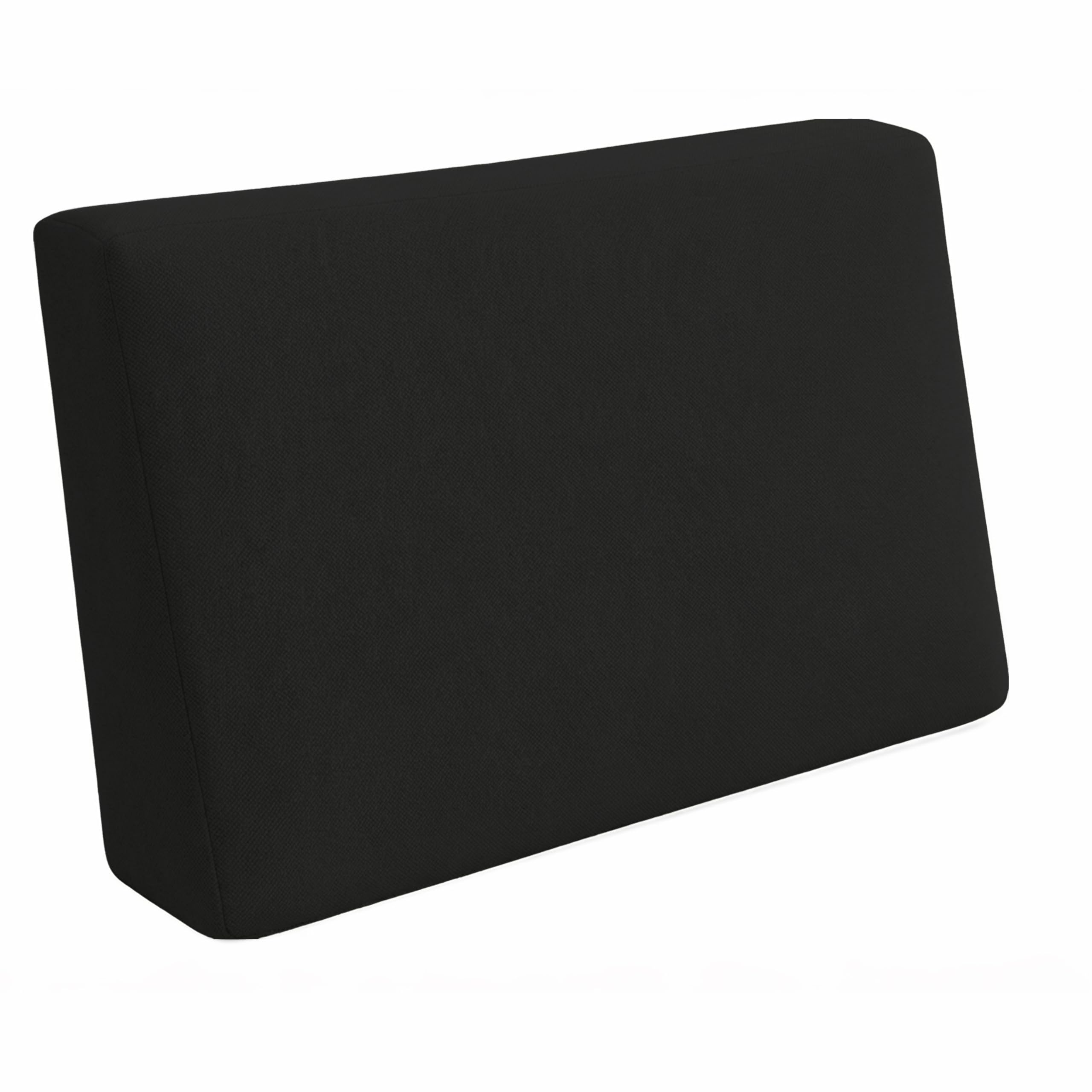 POKAR Cuscino-schienale laterale 60x40cm per Divano da Giardino Impermeabile, fodere lavabile, Nero