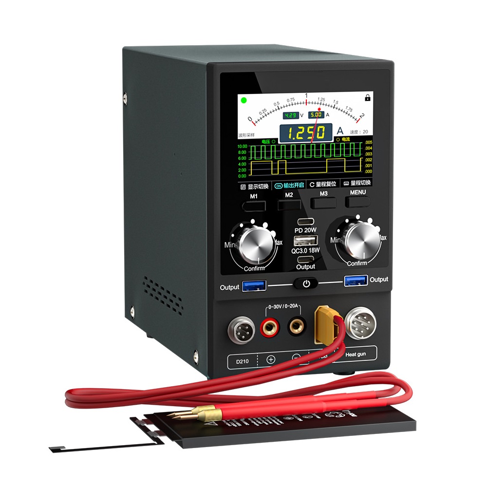 180W 30V/25A Digital Power Supply with Pointer Mode, Curve Mode
