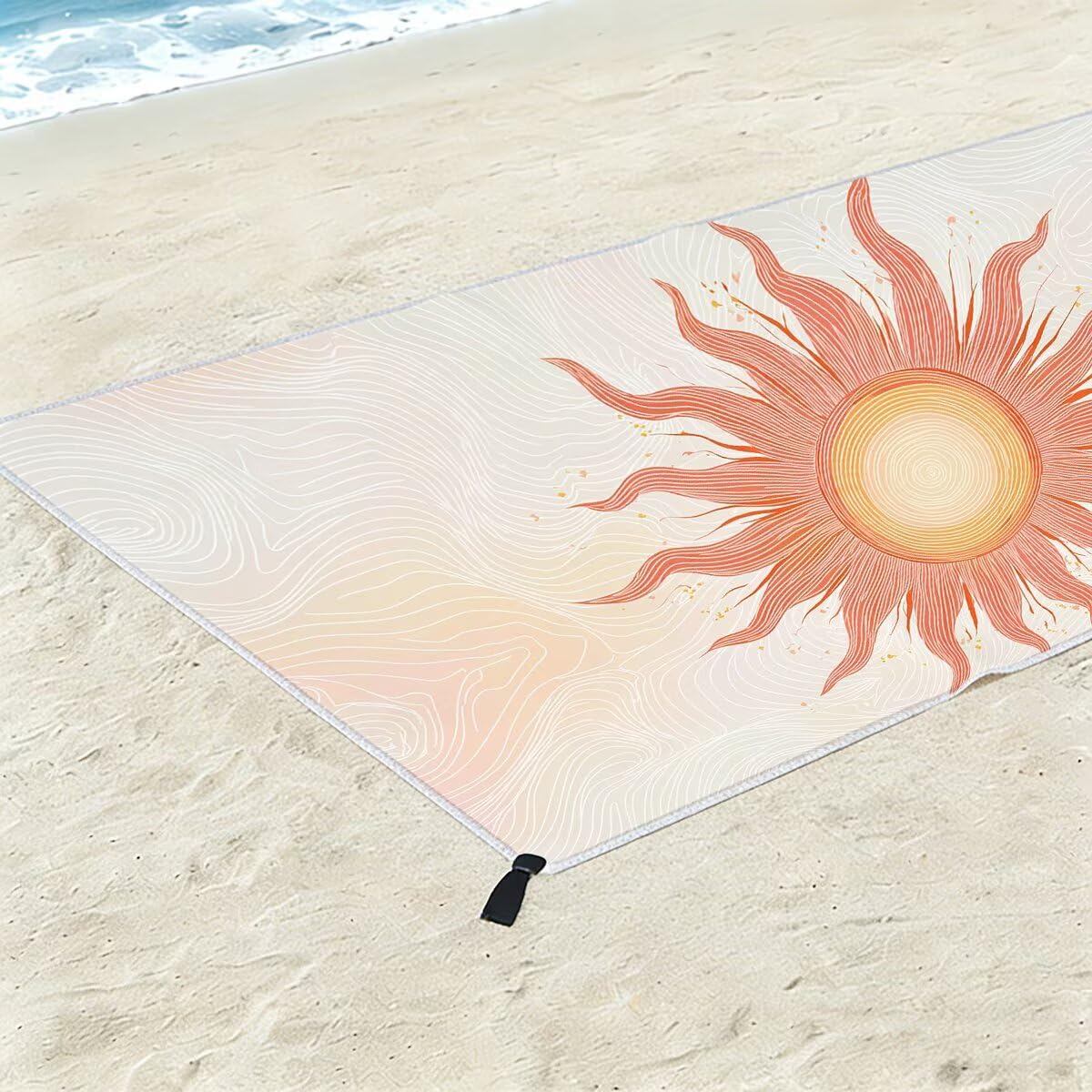 Ręcznik plażowy XXL, 100 x 200 cm, zestaw 2 szt., ręcznik do sauny, ręcznik z mikrofibry, szybkoschnący, sportowy ręcznik do studia fitness, lekki ręcznik kąpielowy, duży ręcznik kąpielowy, bez piasku