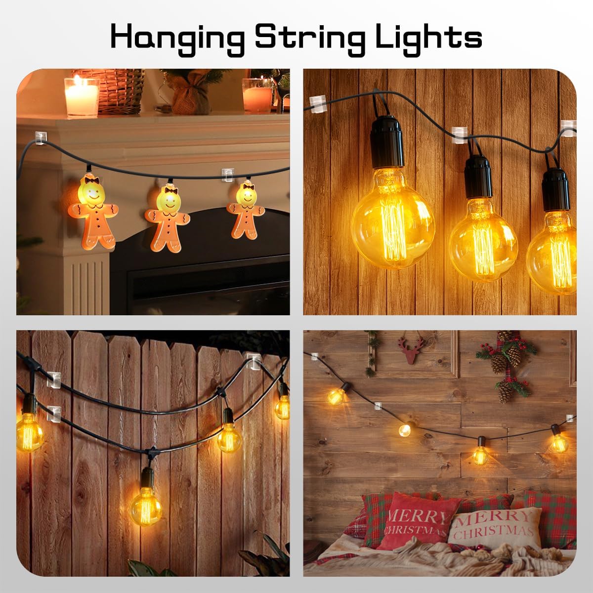 60Pcs Christmas Light Clips, Hooks for Outdoor Jamaica Ubuy