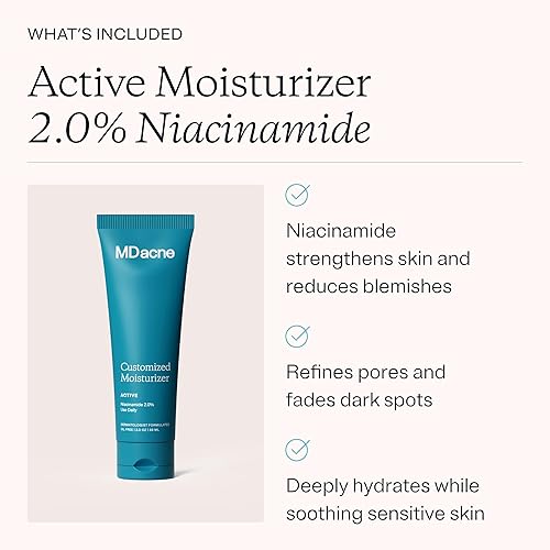 Miniatura 6 de MDacne Kit de acné de retinol de 3 pasos  Crema de retinol 0.25%, limpiador de ácido salicílico, humectante de niacinamida, kit a base de plantas