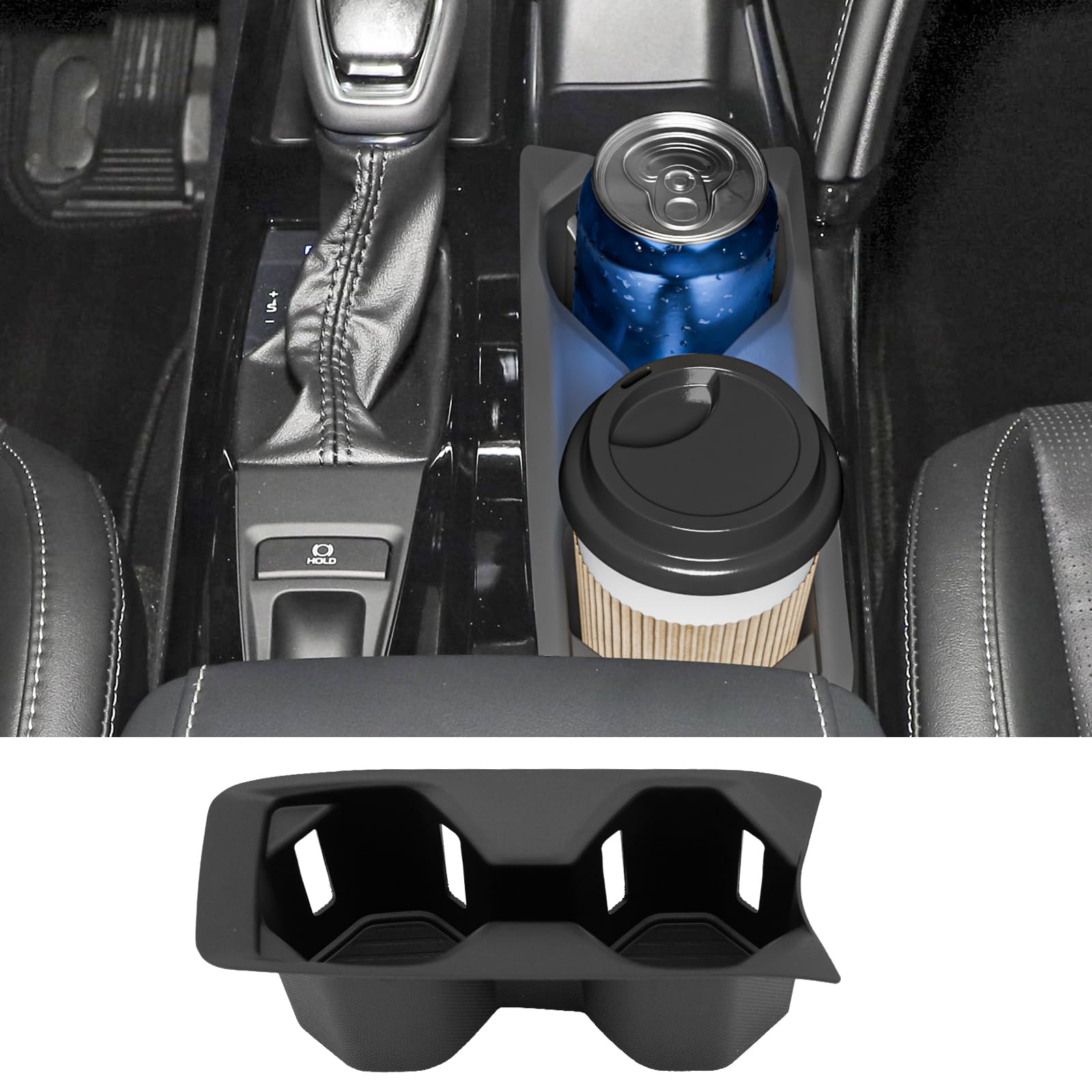 Zekzoop Cup Holder Compatible with 2025 Toyota Camry TPE Center Console Cup Holder Water Cup Holder Insert Drink Organizor for Camry SE/XSE/LE/XLE Interior Accessories