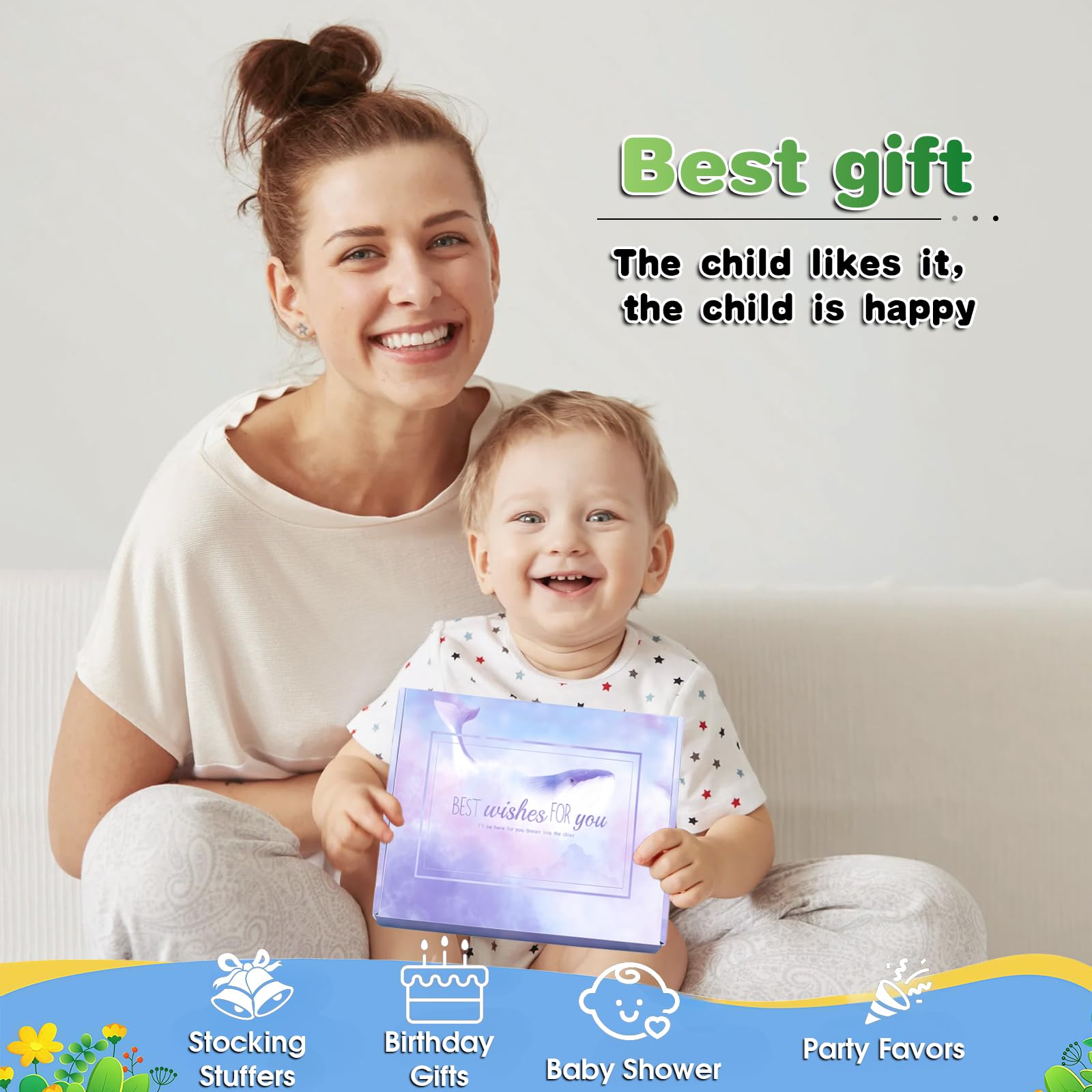 Juguetes de Baño para Bebé, 4 Piezas Juguetes Baño Bebe para Niños Niñas 1 2 3 4 Año, Regalo Baño Bebe, Juguetes de Baño para Bebé Ducha Juguetes de Natación, Niños Niña Juguetes Educativos — view 7