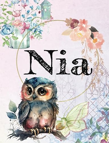 Nia Uniquely Personalized Composition Notebook *NEW SCHOOL YEAR MUST HAVE* 120 Premium College Ruled Pages, 60 Sheets, Ideal for Note Takers, Day