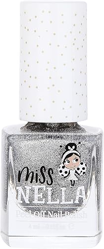 Miniatura 3 de MISS NELLA Shooting Star - Esmalte de uñas seguro especial plateado brillante para niños, fórmula no tóxica y sin olor para niños y niños pequeños,