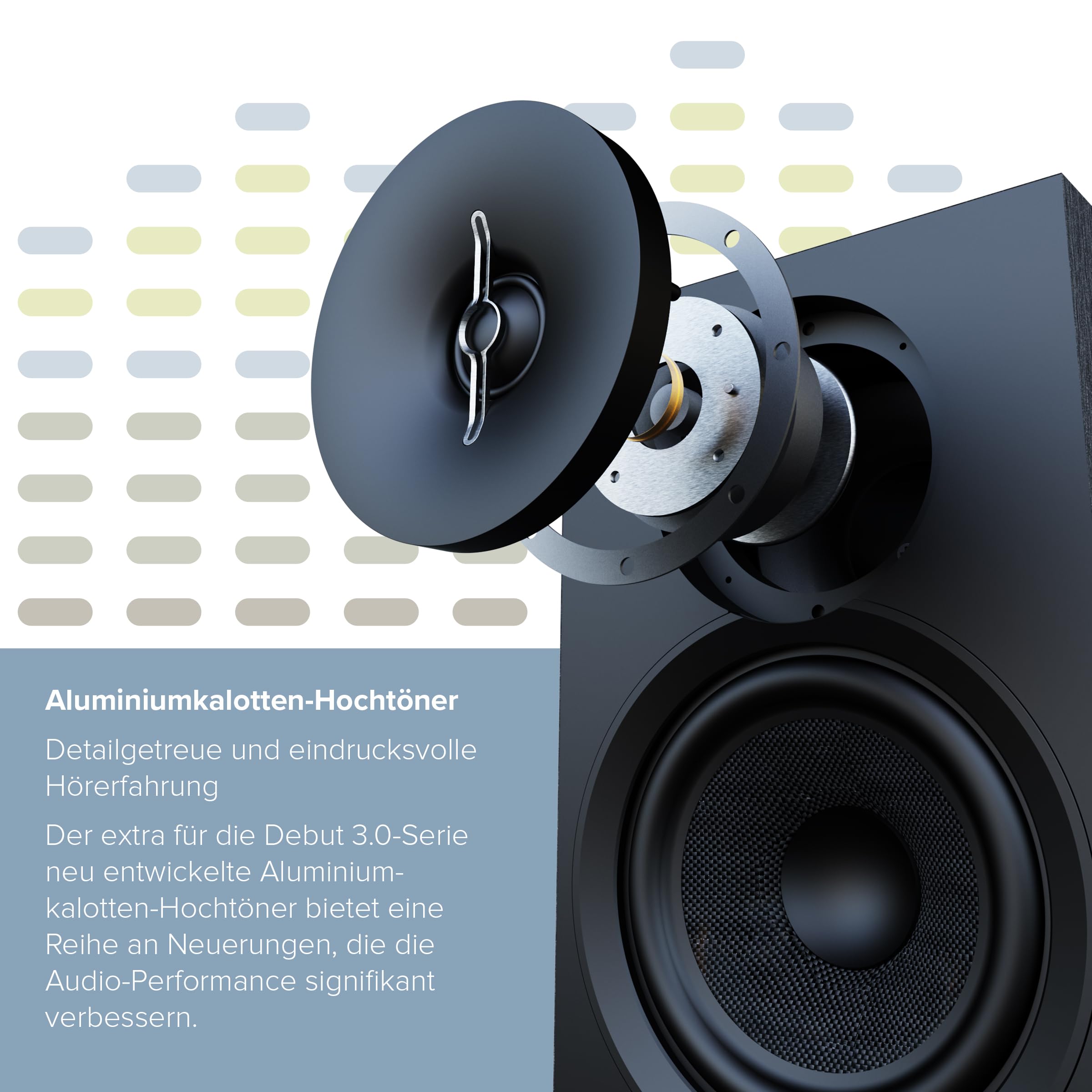 ELAC Debut Center-Lautsprecher C6.3 – Ideal für die Musikwiedergabe über Ihre Stereoanlage als Teil eines 5.1 Surround-Systems, legendärer Klang, edles Design – Lautsprecher passiv