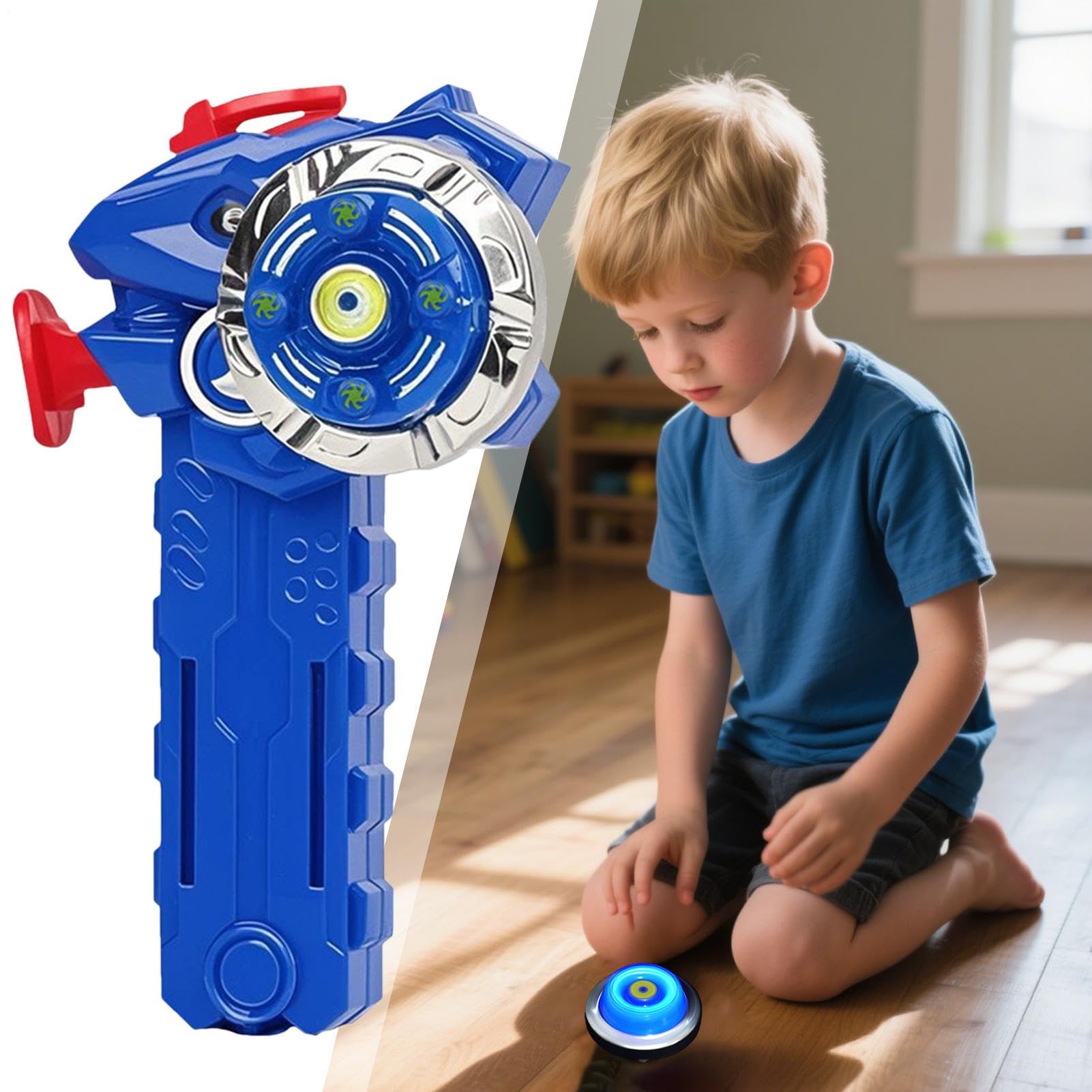 DzpKrka Toupie Lumineuse à Rotation,Gyroscope avec Effets - Jouet Éducatif Interactif Parent-, Idée Cadeau pour Garçons Et Filles