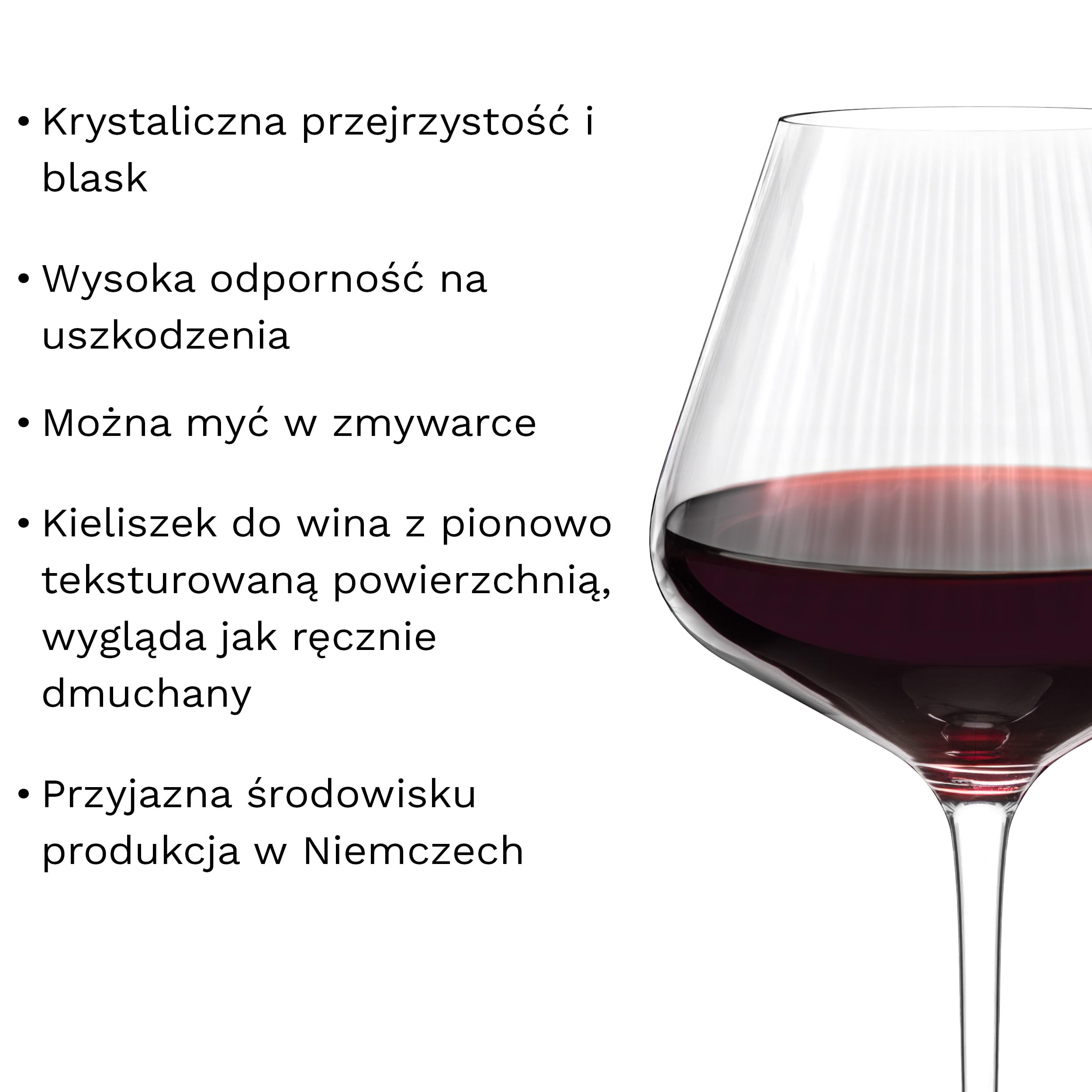 Stölzle Lausitz Symphony Kieliszki do Wina Burgund Zestaw 6 × 710 ml – Eleganckie Kieliszki z Kryształu Bez Ołowiu dla Maksymalnego Aromatu – Można Myć w Zmywarce & Odporne na Uszkodzenia
