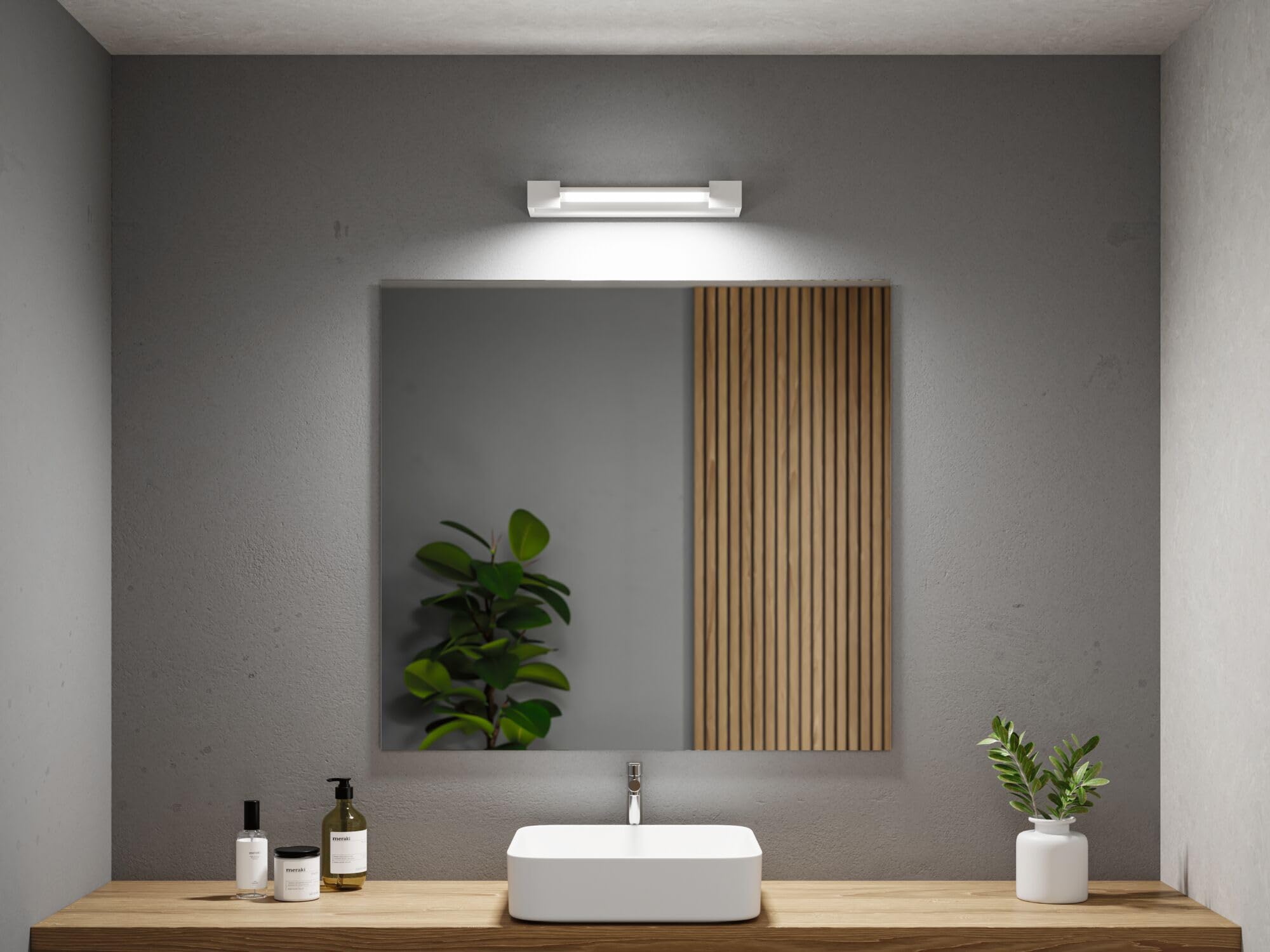 Paulmann 79515 plafonnier LED applique Lucille IP44 gradable éclairage plafond Blanc, éclairage salon Alu