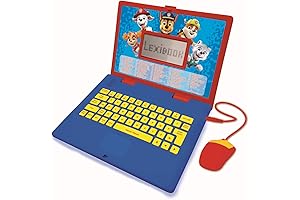 Paw Patrol Educational Bilingual Laptop for Kids in Spanish and English with 124 Activities