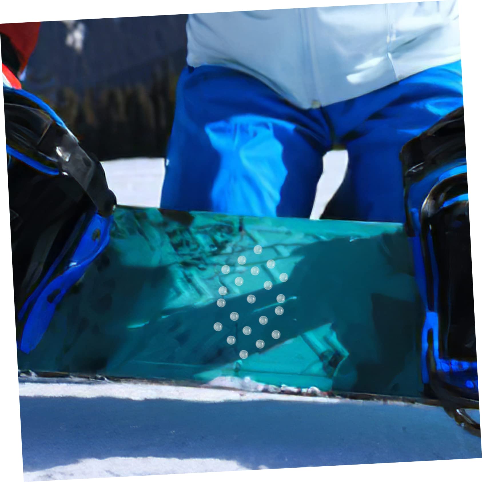 Sosoport 15fogli Tappetini Antiscivolo per Snowboard Adesivi per Scarpe Invernali e attività all Facile Installazione e Adesività