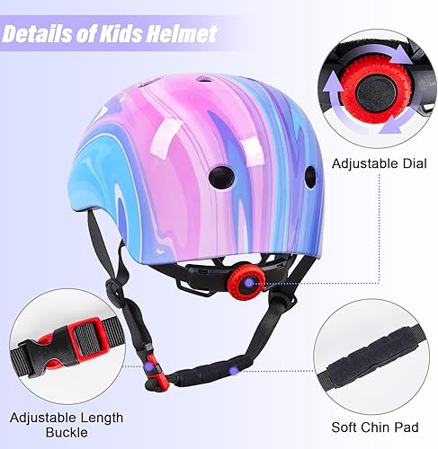 Miniatura 109 de Bienbee - Casco para niños pequeños, casco de patineta para bicicleta, equilibrio, bicicleta, scooter, para niñas y niños de 1-3-5-8-14 años