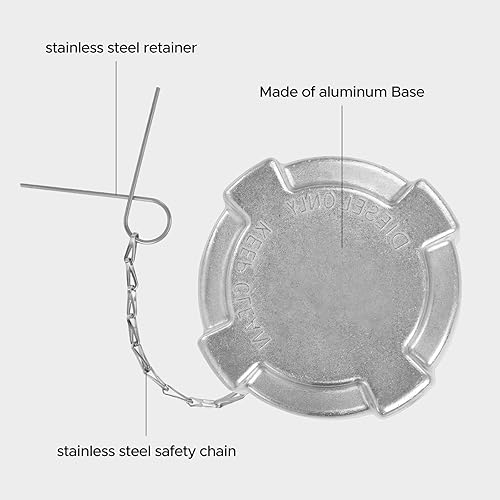 Miniatura 7 de Tapa de gasolina sin bloqueo para Volvo, Mack y camiones internacionales