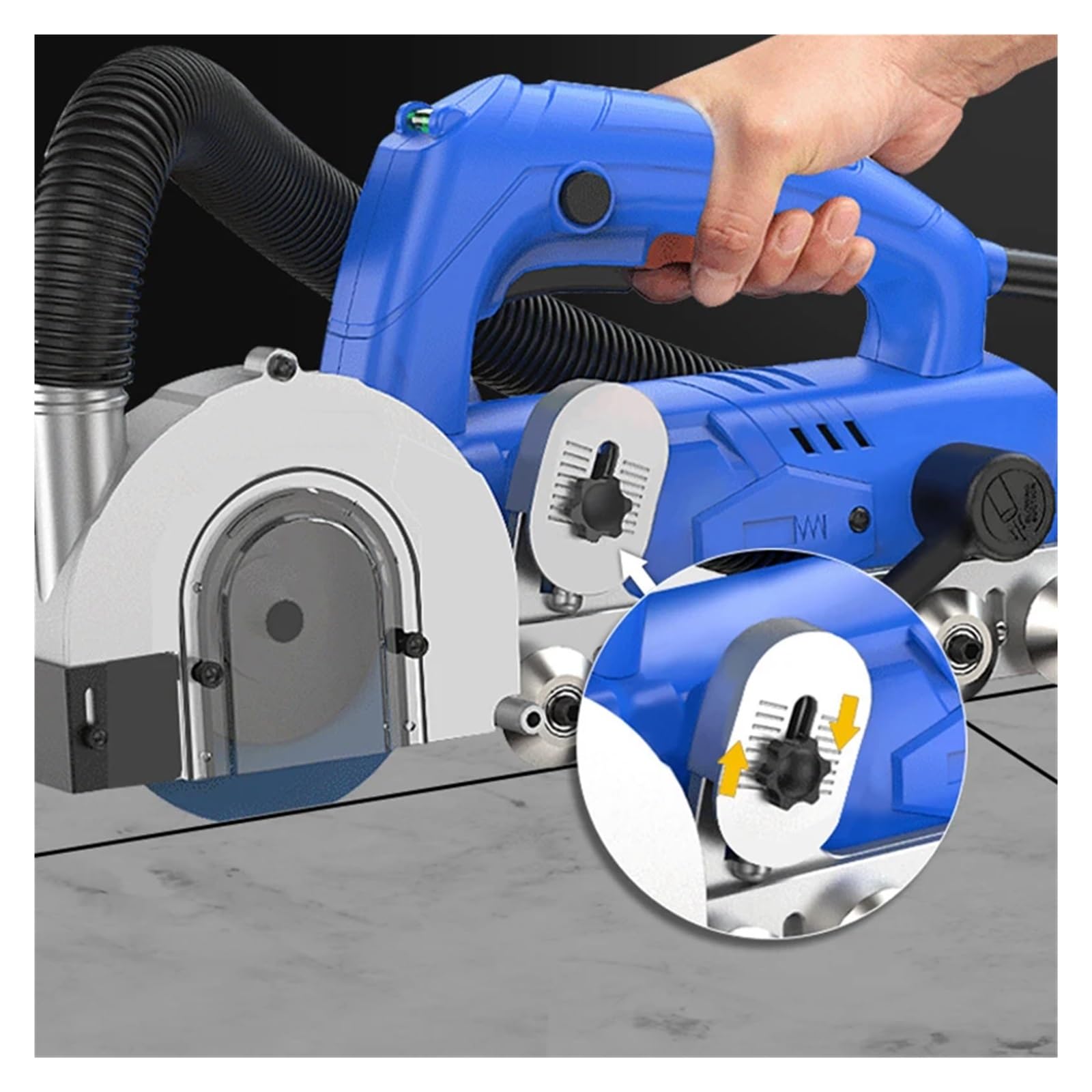 Limpiador de juntas eléctrico 1200 W, herramientas for construcción, limpiador baldosas porcelana sin polvo, herramienta ranurado Para uso de bricolaje(850W)