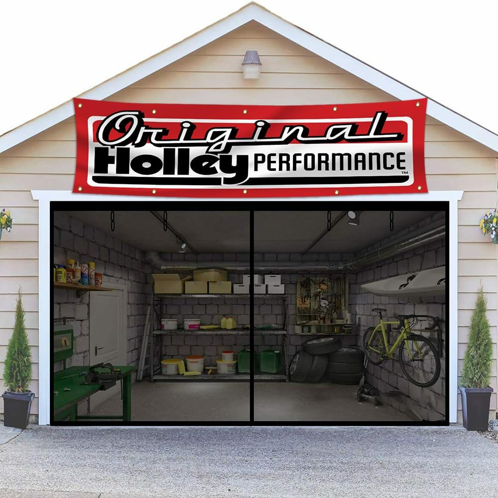 Holley Flag 2x8ft Original Performance Banner for Garage Room Man Cave