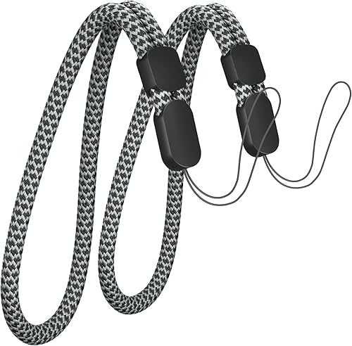 Avorast Correa de mano para muñeca, paquete de 2 cordones de fibra de carbono, cordón ajustable para GoPro, cámara, funda de teléfono, llaves,
