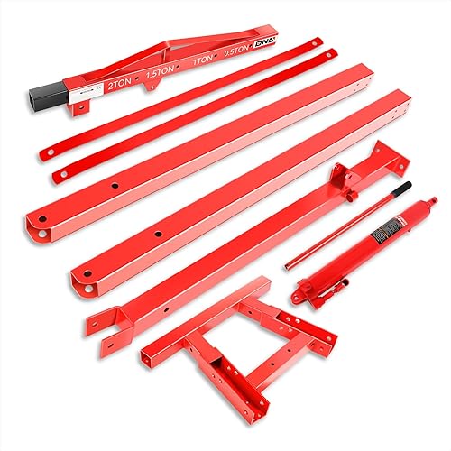 Miniatura 3 de DNA MOTORING Elevador hidráulico plegable de 2 toneladas de elevación de la grúa de la tienda del selector de la cereza con las ruedas para la