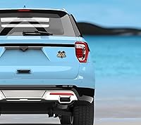 Vista 2 de Elektroplate Wile E. Coyote - Emblema de metal para automóviles, camiones y todos los automóviles, ajuste universal de 3.5 x 3.0 pulgadas