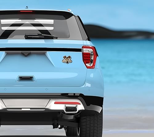 Miniatura 2 de Elektroplate Wile E. Coyote - Emblema de metal para automóviles, camiones y todos los automóviles, ajuste universal de 3.5 x 3.0 pulgadas,