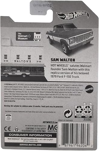 Miniatura 2 de Hot Wheels Salutes Sam Walton 1979 Ford F-150 Camión escala 164 (camión homenaje coleccionable)