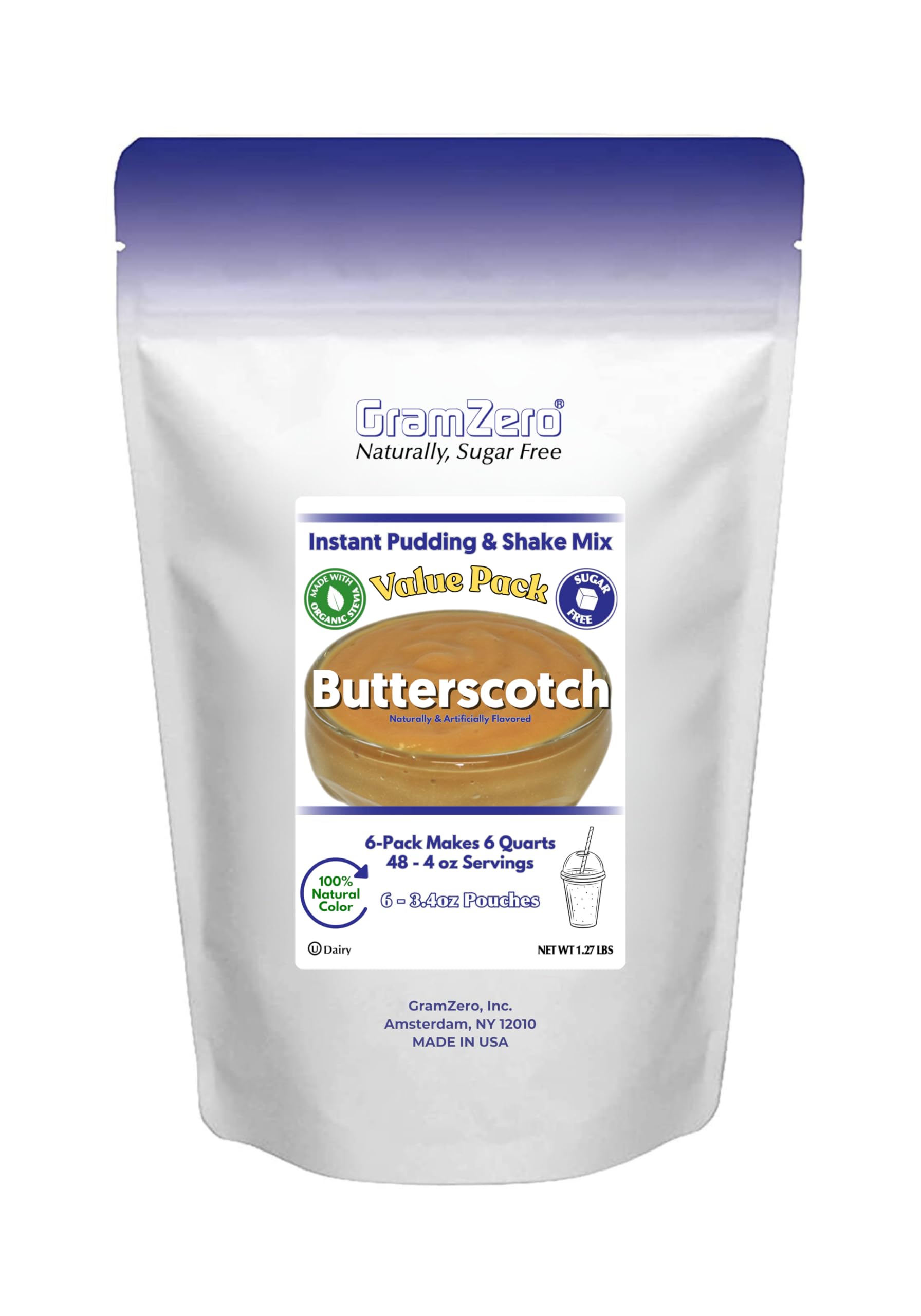Amazon.com : GramZero Natural Color BUTTERSCOTCH Sugar Free