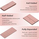 Foldable Yoga Mat,74"Lx32"Wx1/3"Thick,Folding Exercise Mat,Non-slip Wide Pilates Mats for Home Workout/Travel, Portable Yoga Mat Thick for Yoga/Pilates/Camping/Floor Exercises