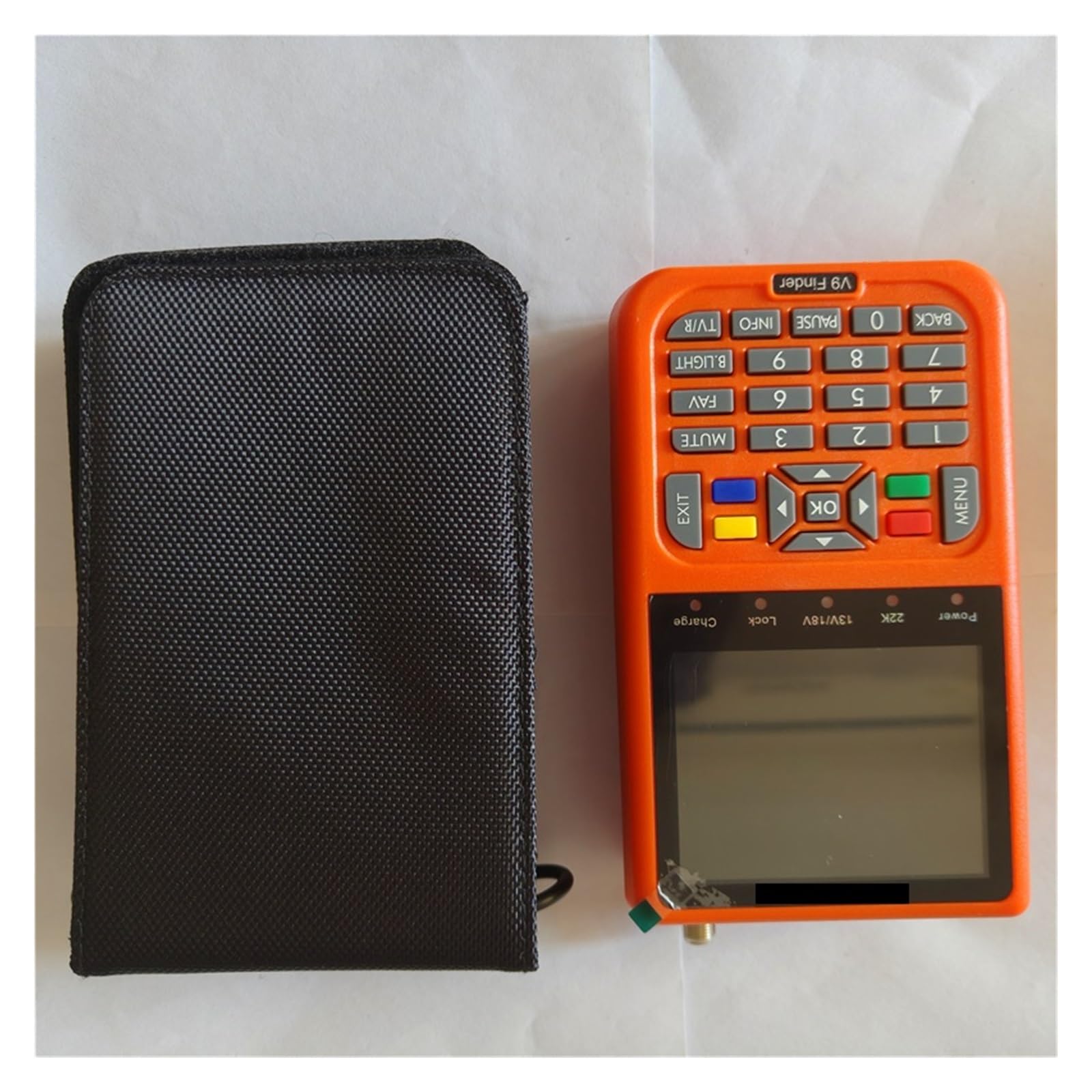 Détecteur de signal, V9 Finder Détecteur de satellite numérique LCD 3,5 pouces DVB-S/S2 H.265(Zwart)